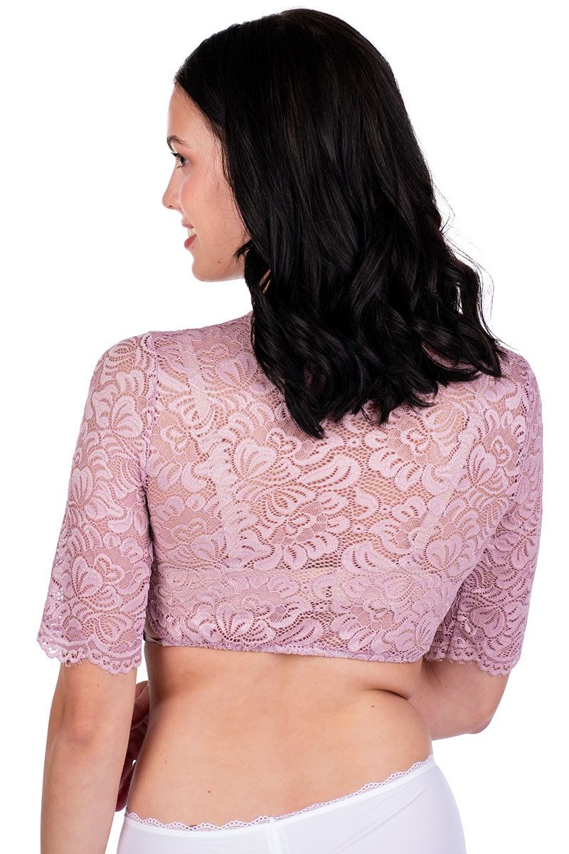 Spieth & Wensky Dirndlbluse Dirndlbluse - ANSBACH - lila, oliv günstig online kaufen