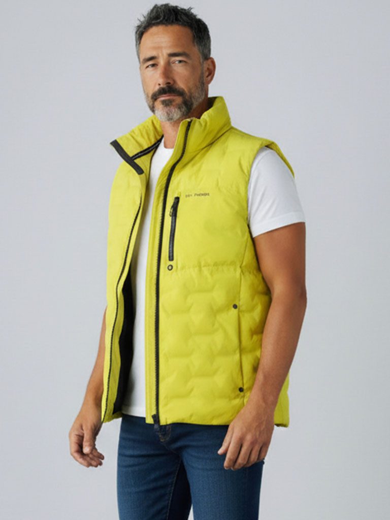 Dry Fashion Steppweste Herren Weste Nordstrand mit Stehkragen in sportiver Passform