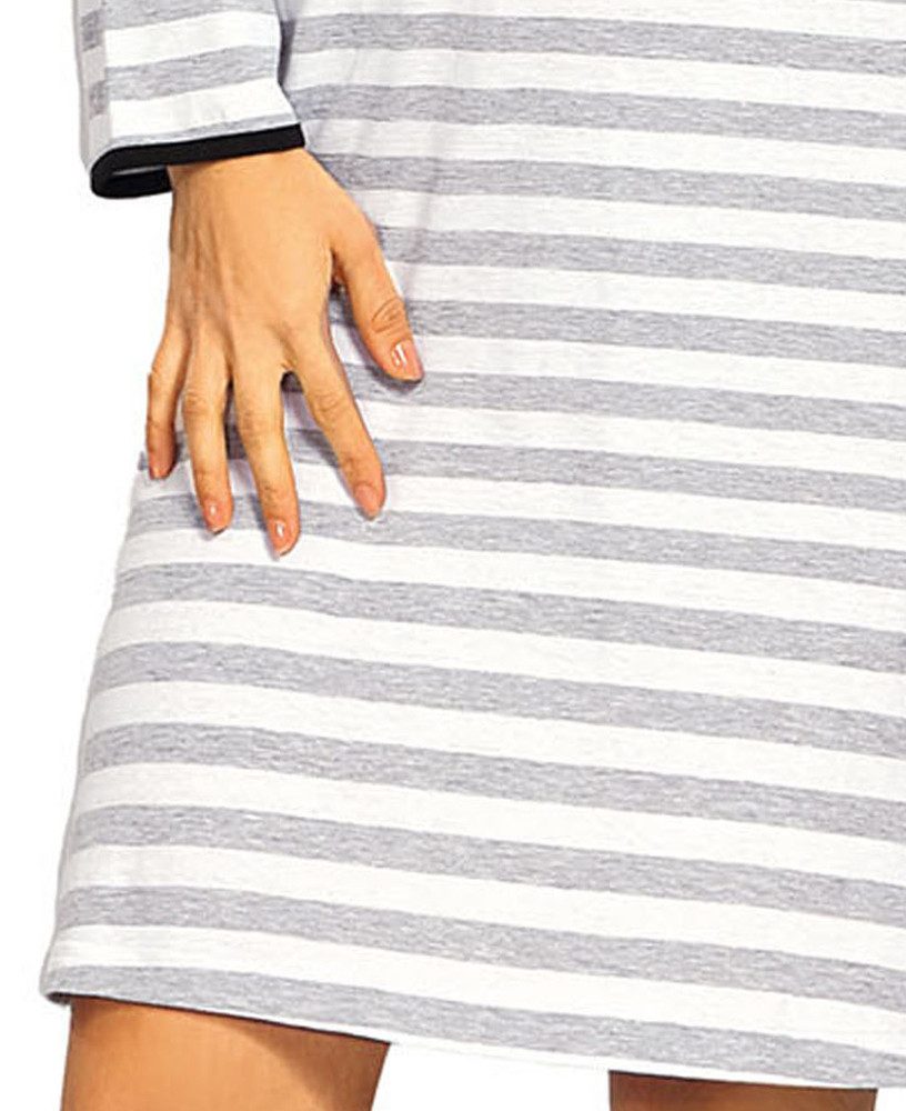 comtessa Nachthemd Cosy Winter (Set, 1-tlg., 1-teilig) Damen Sleepshirt ca.100cm lang geknöpft Langarm Baumwolle große Größen