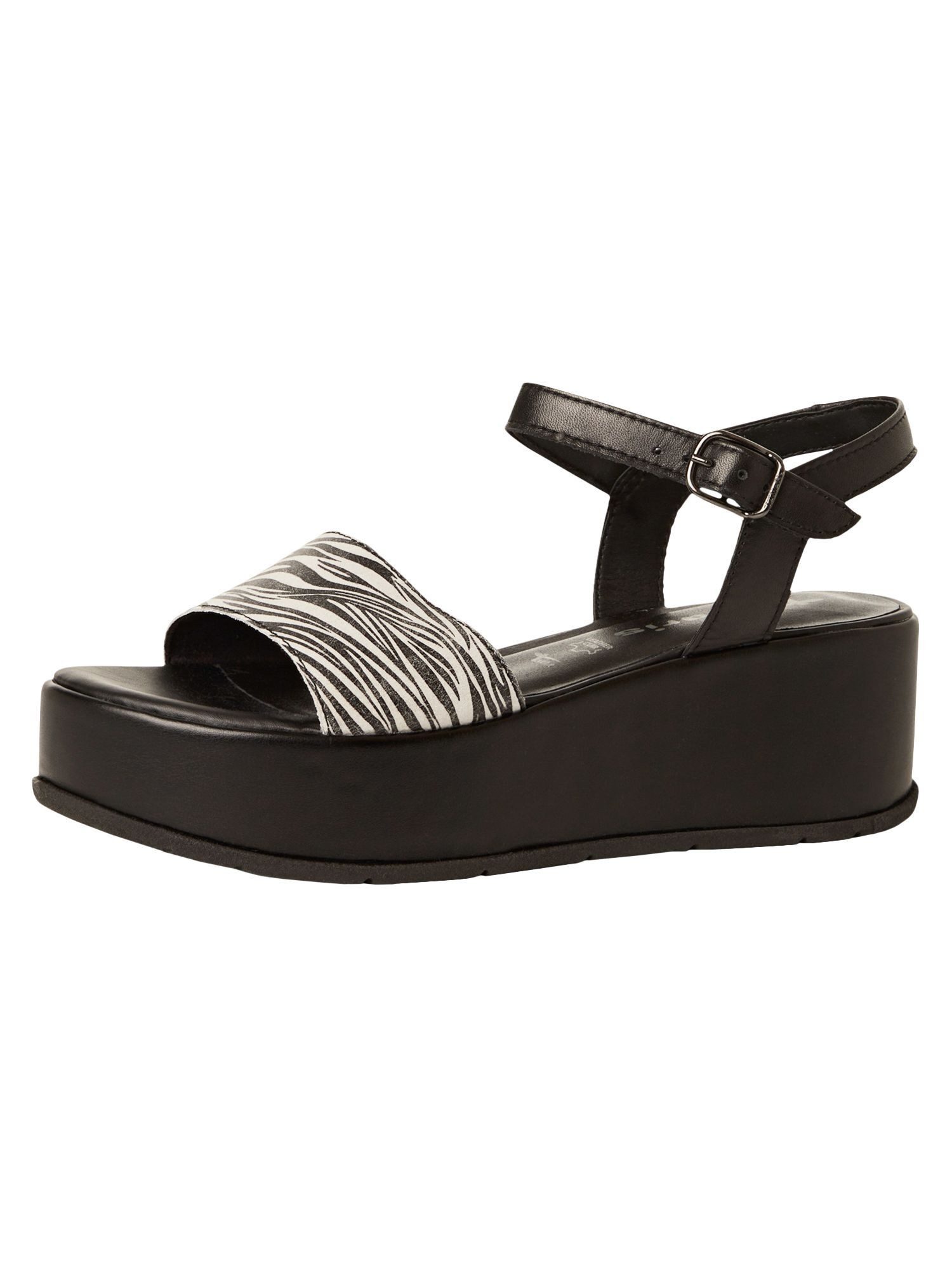 TOUCH-IT aus Leder Plateauabsatz 1-28020-42 Plateausandaletten