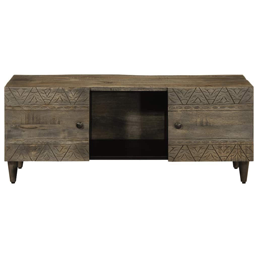 vidaXL Couchtisch Couchtisch Hellgrau 100x54x40 cm Massivholz (1-St)