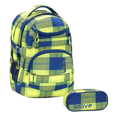 Wave Schulrucksack »Infinity«, Schultasche, für die weiterführende Schule, Set mit Schlamper, für Mädchen und Jungen
