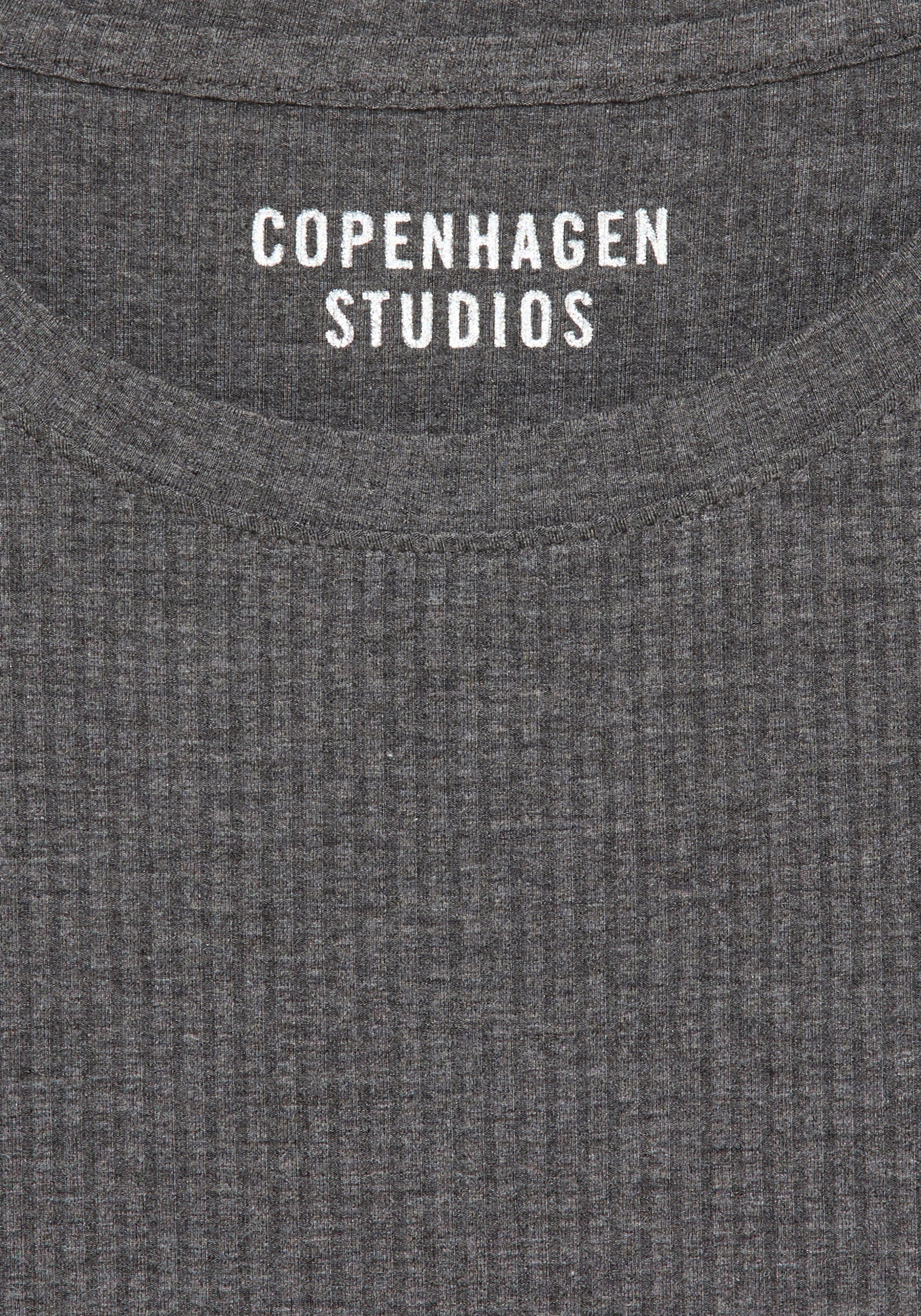 Copenhagen Studios Pyjamaoberteil aus hochwertiger Rippqualität – Bild 3 von 4
