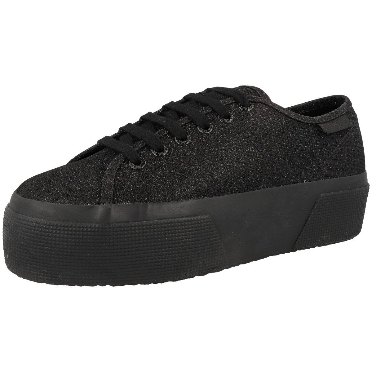 Superga 3790 Platform Jersey Lame Leggera Damen Sneaker Turnschuhe, Sportschuhe, Freizeitschuhe, Halbschuhe, Schnürschuhe – Bild 4 von 5