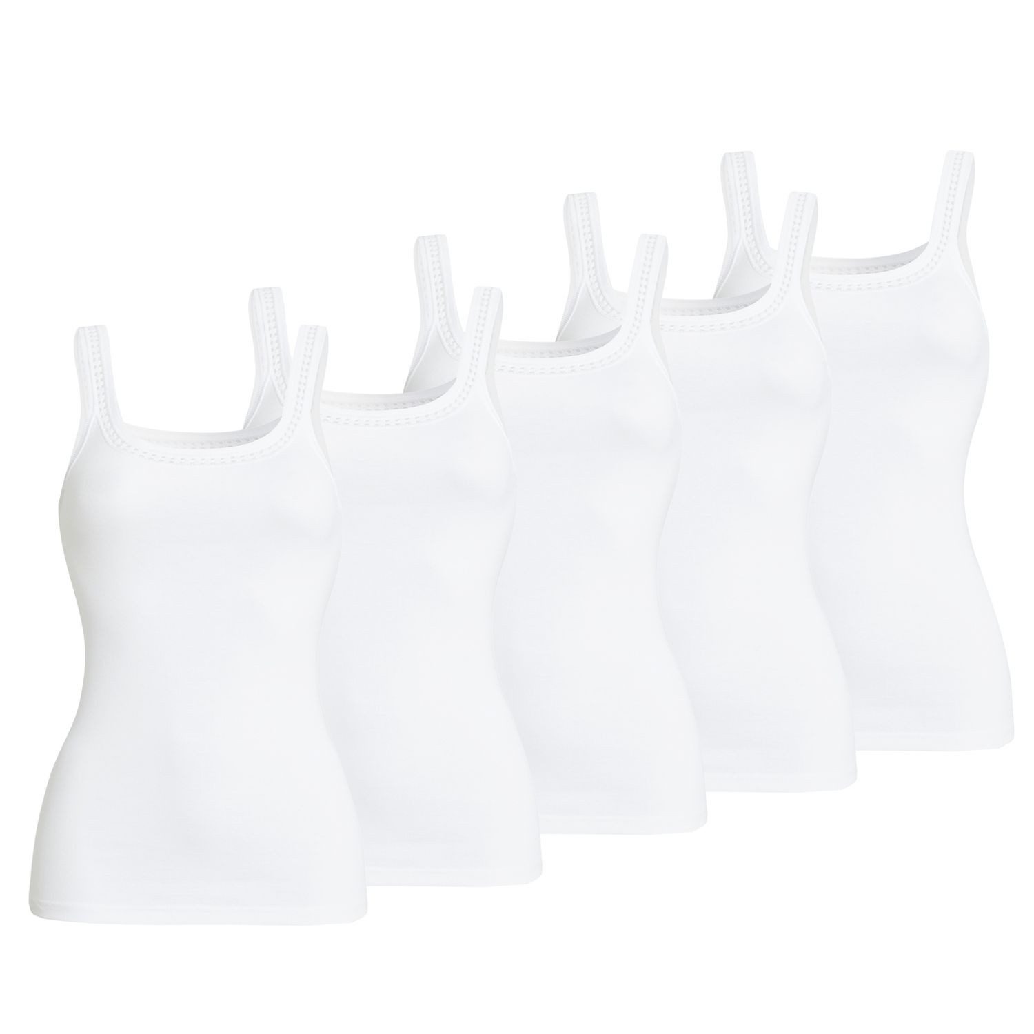 5 x weiß