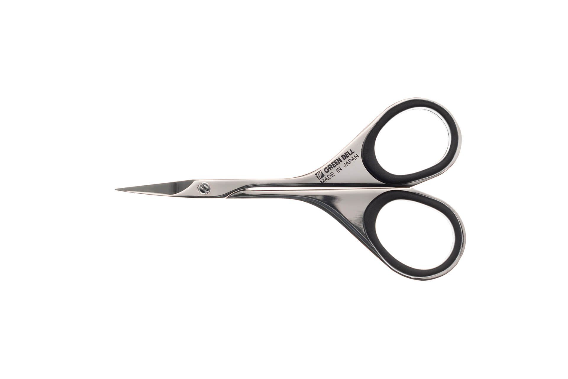 Seki EDGE Augenbrauenschere G-2112, Made in Japan, 90mm, Für Augenbrauen, Kosmetikschere, kompakte Ausführung, Edelstahl