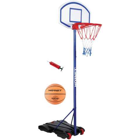 Hornet by Hudora Basketballständer Hornet 205 (Set, 3-St., Basketballständer mit Ball und Pumpe), mobil, höhenverstellbar bis 205 cm