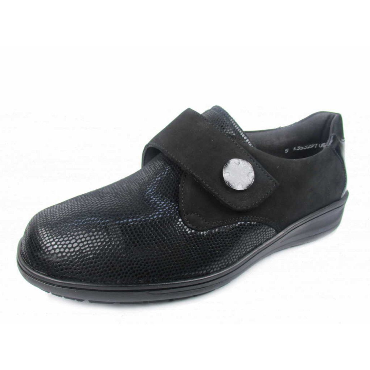 Freizeit Schnürer für Damen in schwarz Sneaker