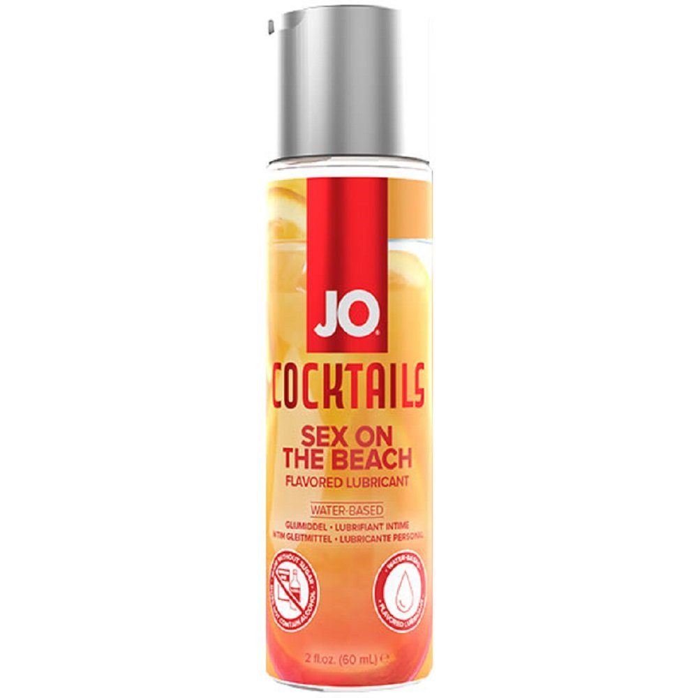 System Jo Gleitgel H2O Cocktails - Sex on the Beach, Flasche mit 60ml, zuckerfreies Gleitgel mit Cocktail-Geschmack