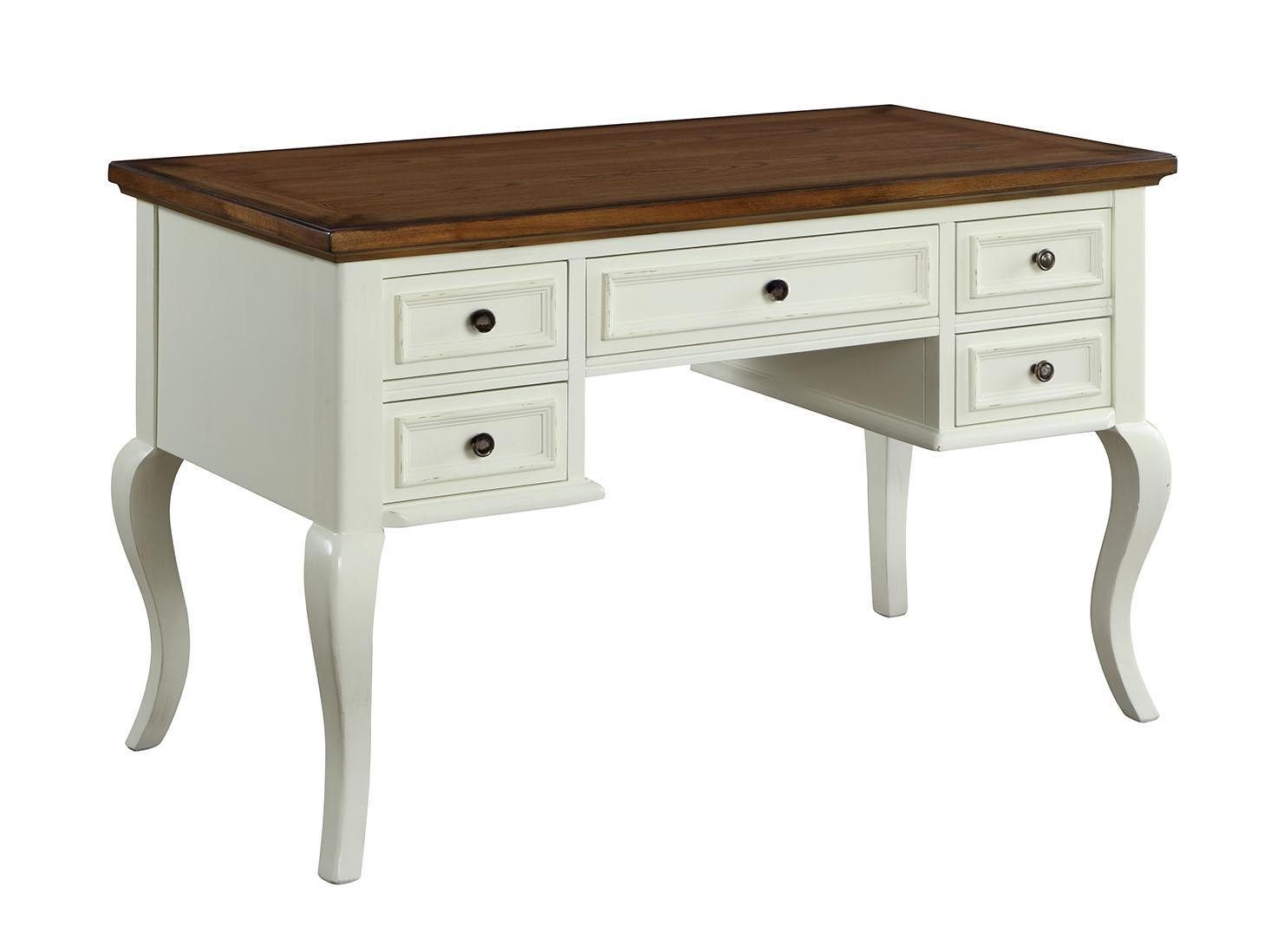 JVmoebel Schreibtisch Weißer Computertisch aus Holz für Büro und Wohnzimmer, Made in Europa