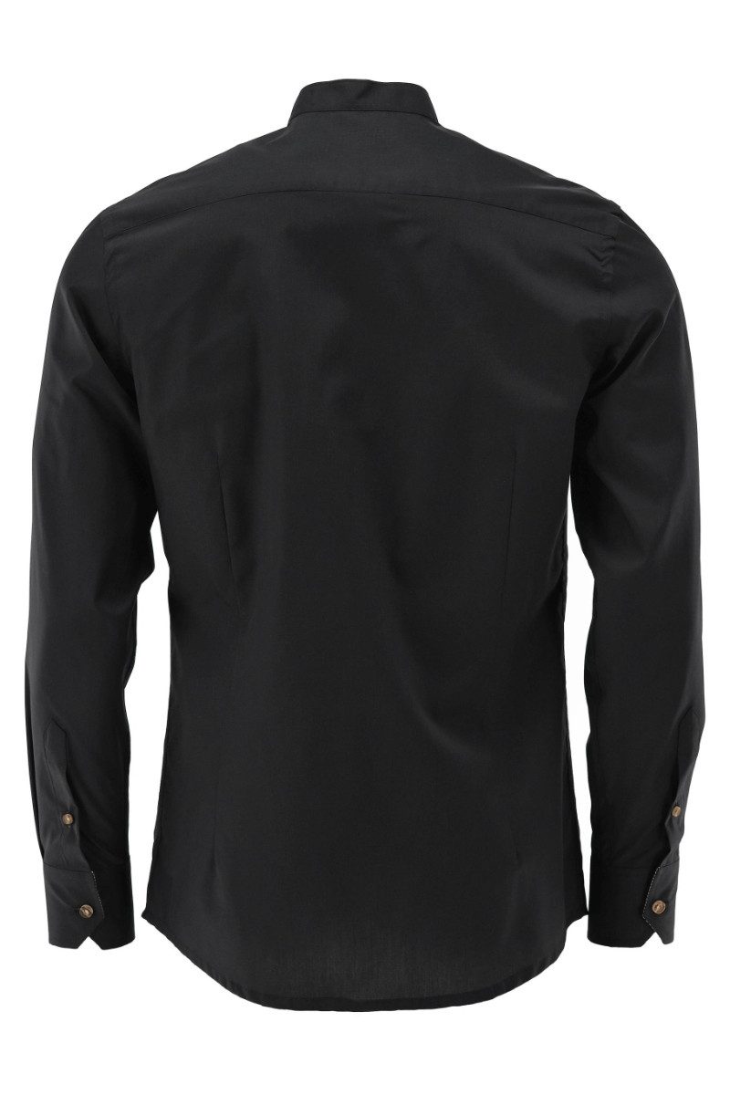 Orbis Textil GmbH & Co. KG Trachtenhemd Trachtenhemd - VALENTIANO - schwarz – Bild 4 von 5