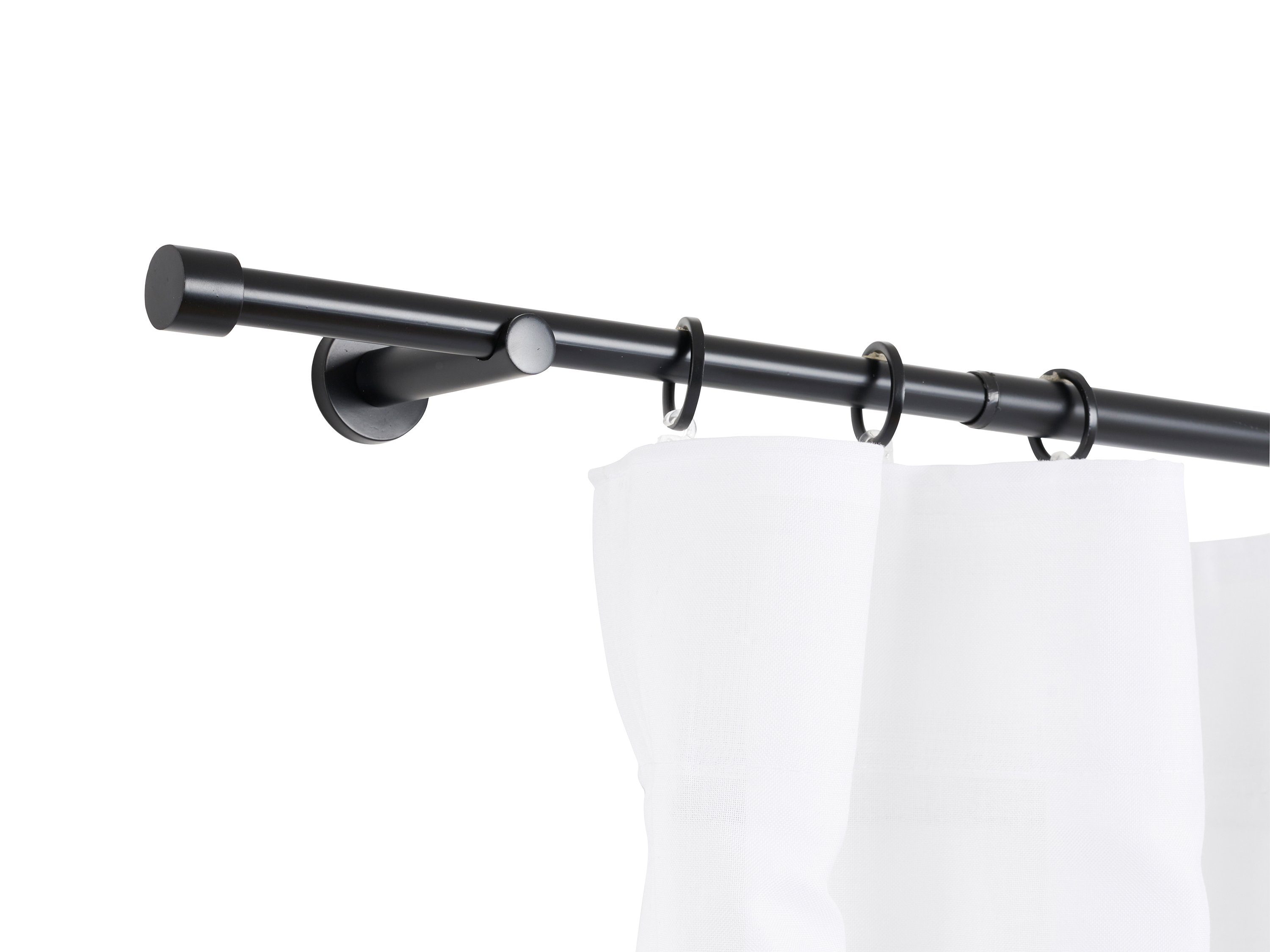 ondeco Gardinenstange Teleskopgarnitur Trendy, Ø 19 mm, 1-läufig, ausziehbar, Bohren, verschraubt