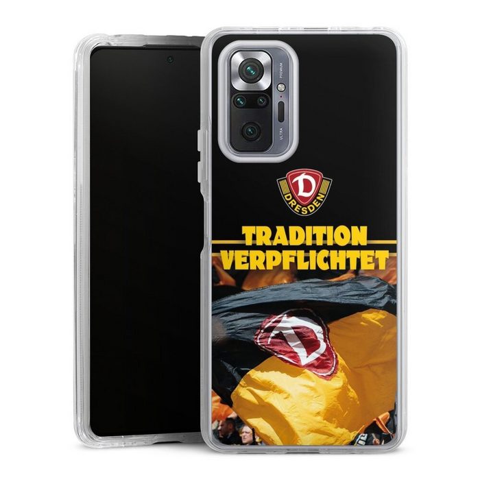 DeinDesign Handyhülle SG Dynamo Dresden Fanartikel SGD Tradition Verpflichtet Dynamo Dresden Xiaomi Redmi Note 10 Pro Hülle Bumper Case Handy Schutzhülle