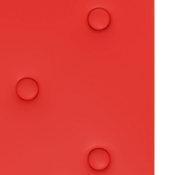 vidaXL Wandpaneel Wandpaneele 12 Stk. Rot 90x30 cm Kunstleder 3,24 m², (12-tlg)