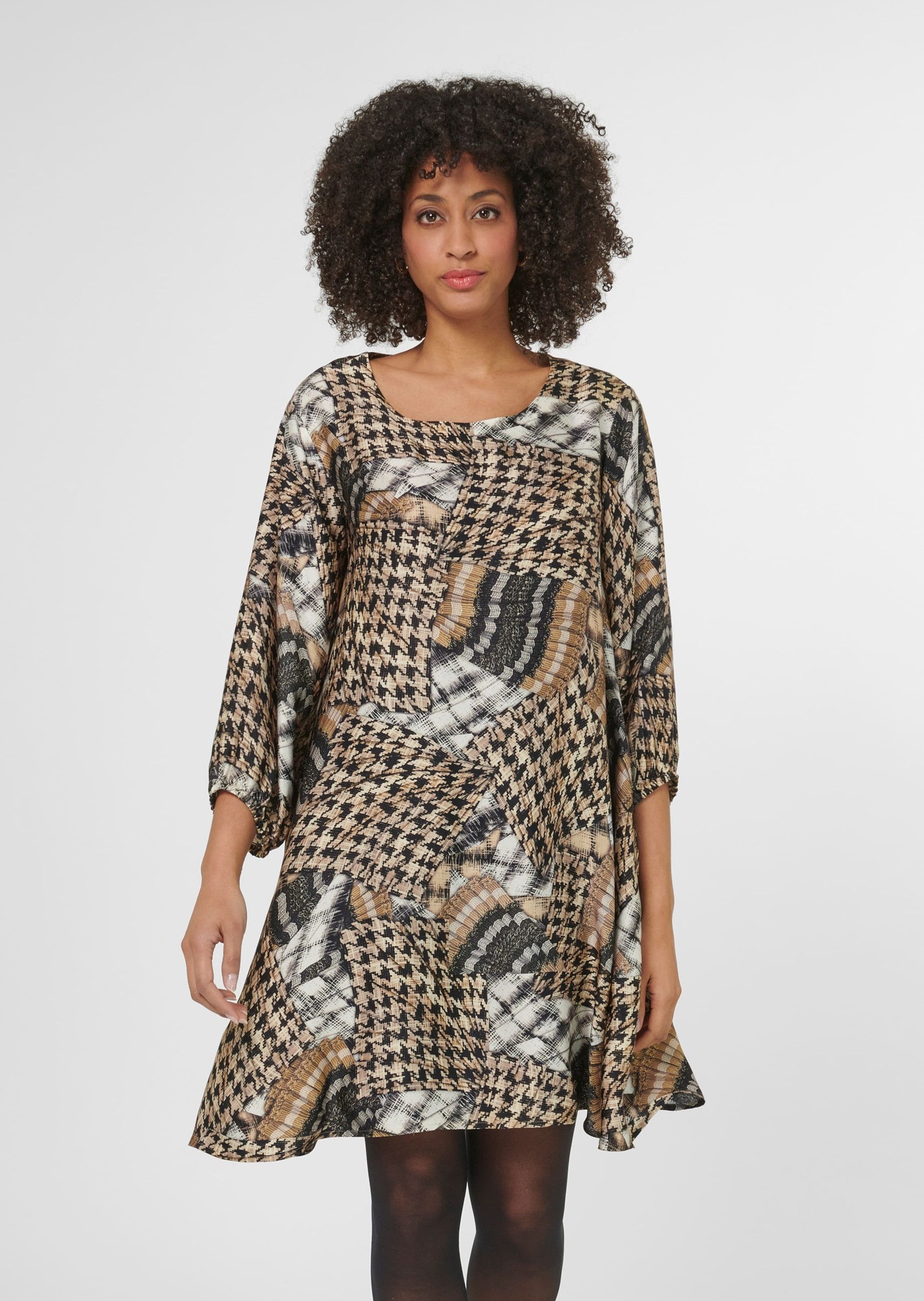 Midikleid Bedrucktes Kleid in modischer A-Linie