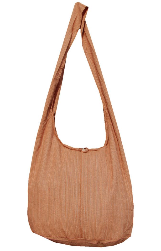 PANASIAM Freizeittasche Schulterbeutel Lini Beuteltasche aus 100% Baumwolle Schultertasche, In 2 Größen auch als Strandtasche Yogatasche oder Handtasche nutzbar