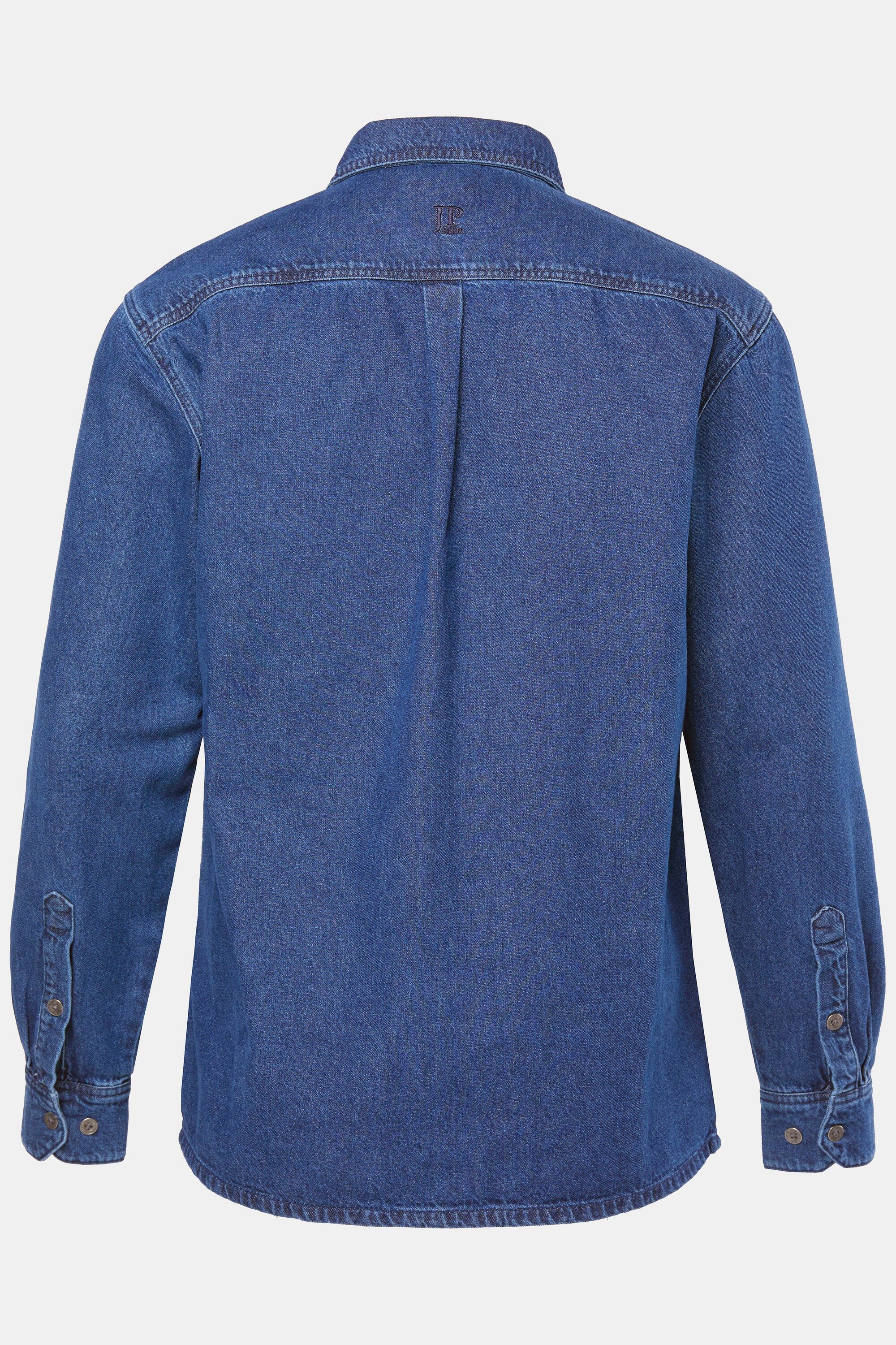 JP1880 Businesshemd Jeanshemd Langarm Kentkragen Modern Fit