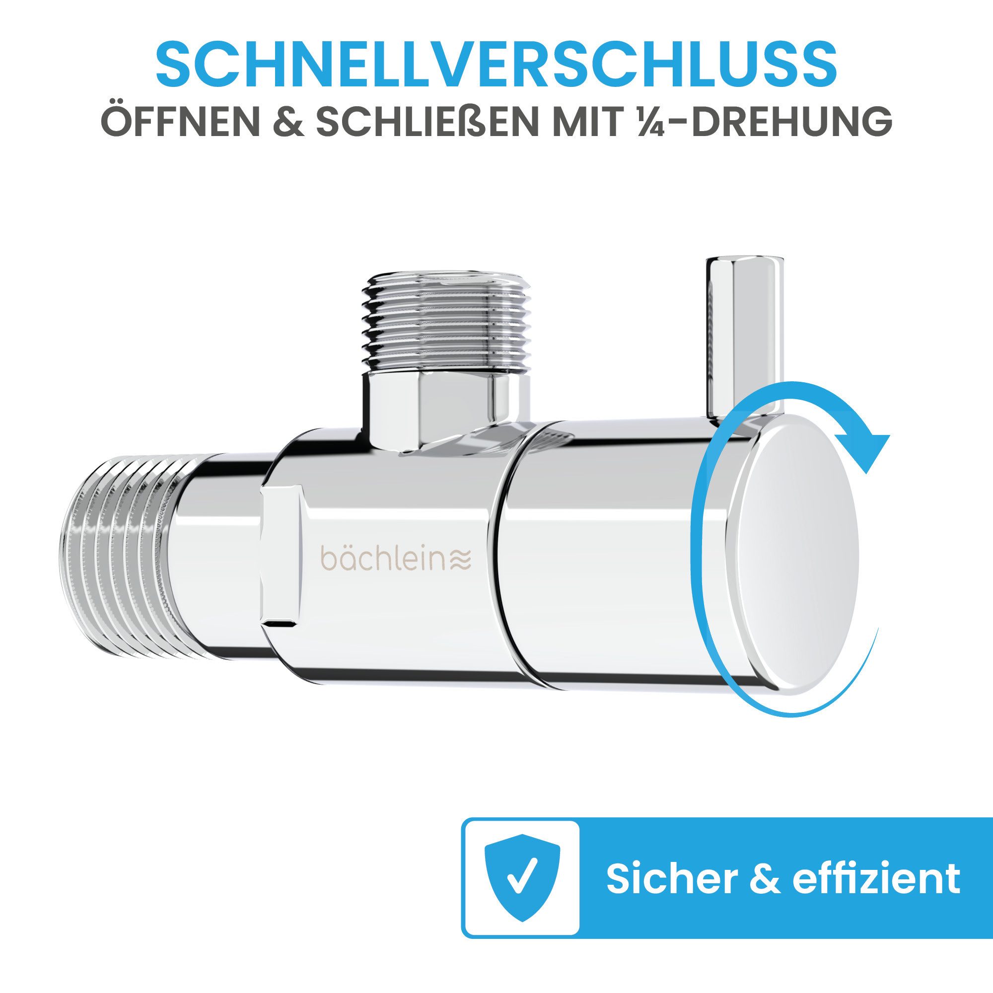 Bächlein Eckventil Eckventil-Set schnellverschluss Komfort