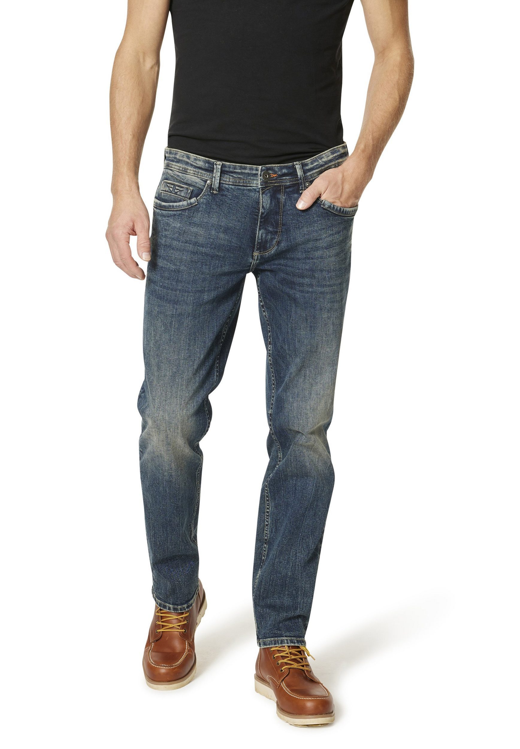 HERO by John Medoox Stretch-Jeans Baxter Heritage Herren Denim Jeans Hose - Relaxed Fit - Vintage used – Bild 2 von 3