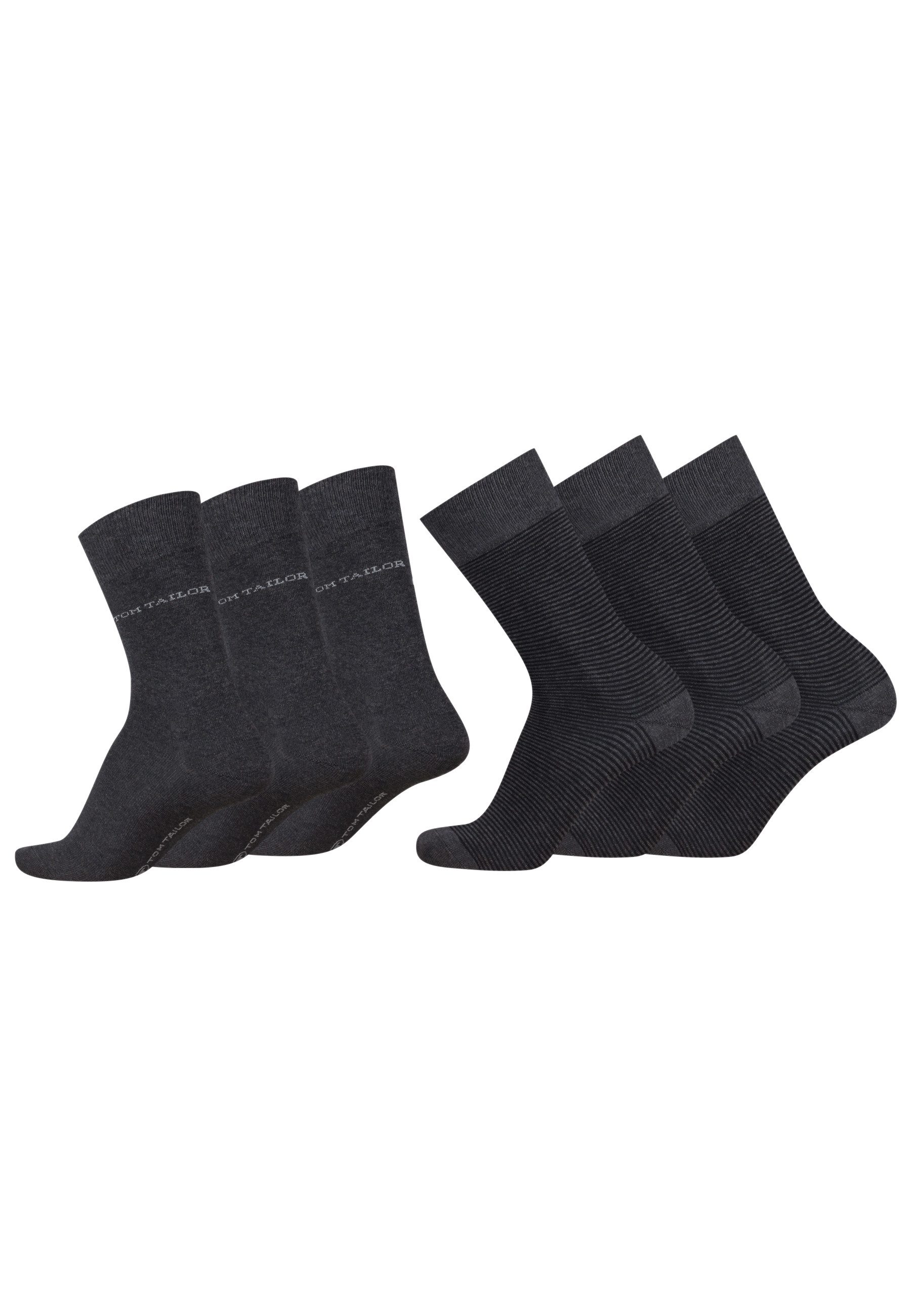 Socken Tom Tailor men socks 6er stripe dark navy 39-42