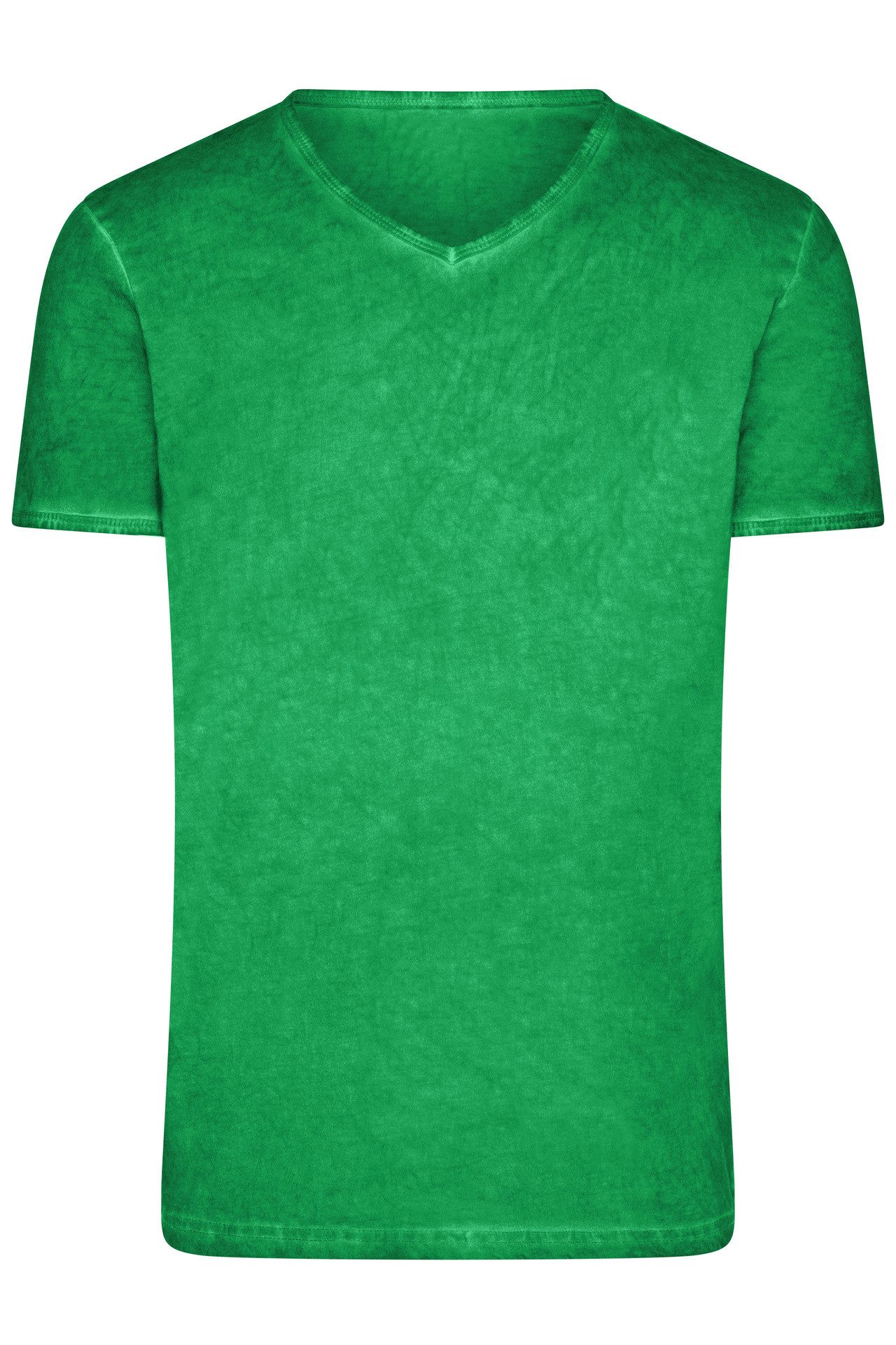James & Nicholson T-Shirt Doppelpack Figurbetontes Herren T-Shirt mit Spray Print JN976 (Doppelpack, 2er-Pack) Trendiges T-Shirt mit V-Ausschnitt