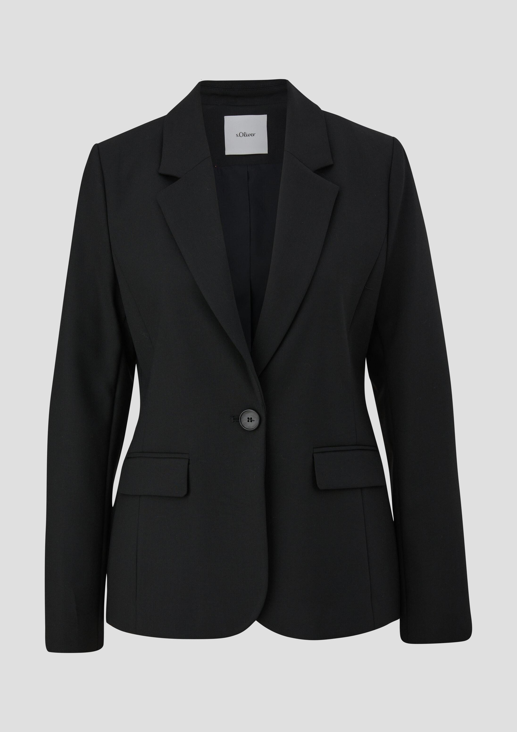 s.Oliver Jackenblazer Indoor-Blazer Blazer aus Viskosemix