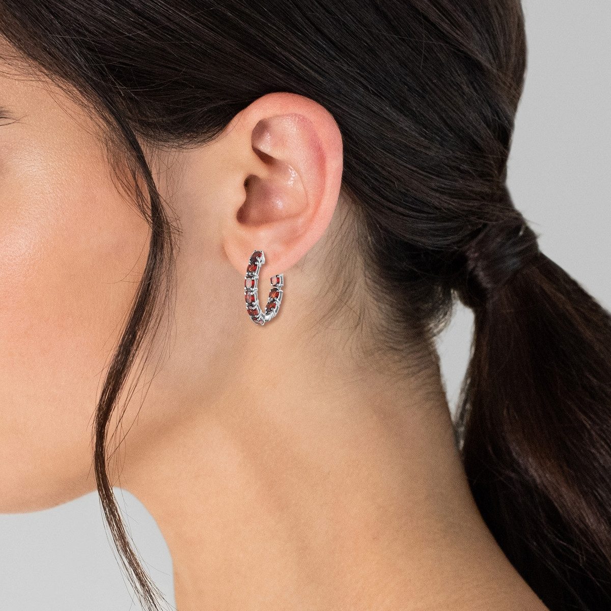Rafaela Donata Paar Creolen silber, aus Sterling Silber