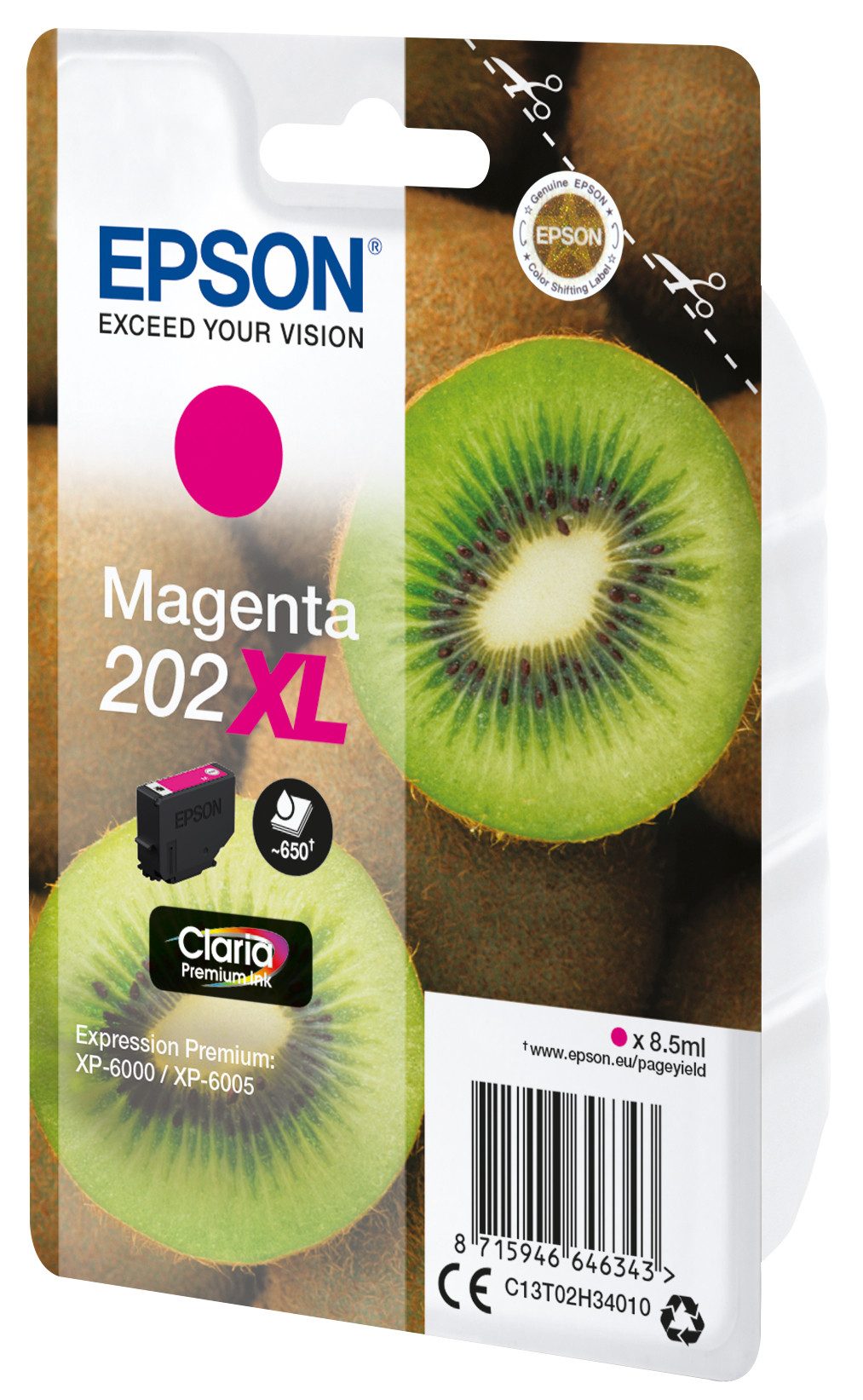 Epson Tintenpatrone 202XL Magenta (650 Seiten) Tintenpatrone