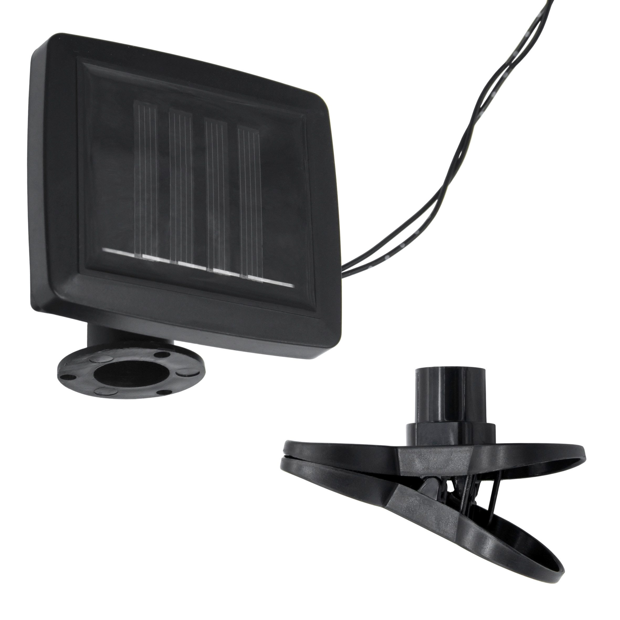 Spetebo LED Dekolicht Solar Lichterkette mit 20 Glühbirnen, solarbetrieben, LED, warm weiß, Party Lichterkette für den Garten – Bild 4 von 5