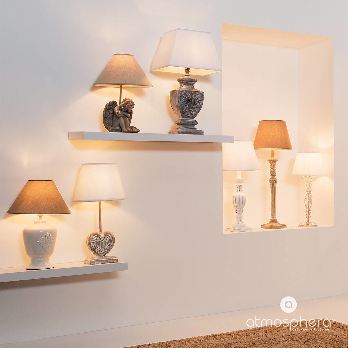 Atmosphera Créateur d'intérieur Tischleuchte, Leuchte mit Dekofunktion, ohn günstig online kaufen