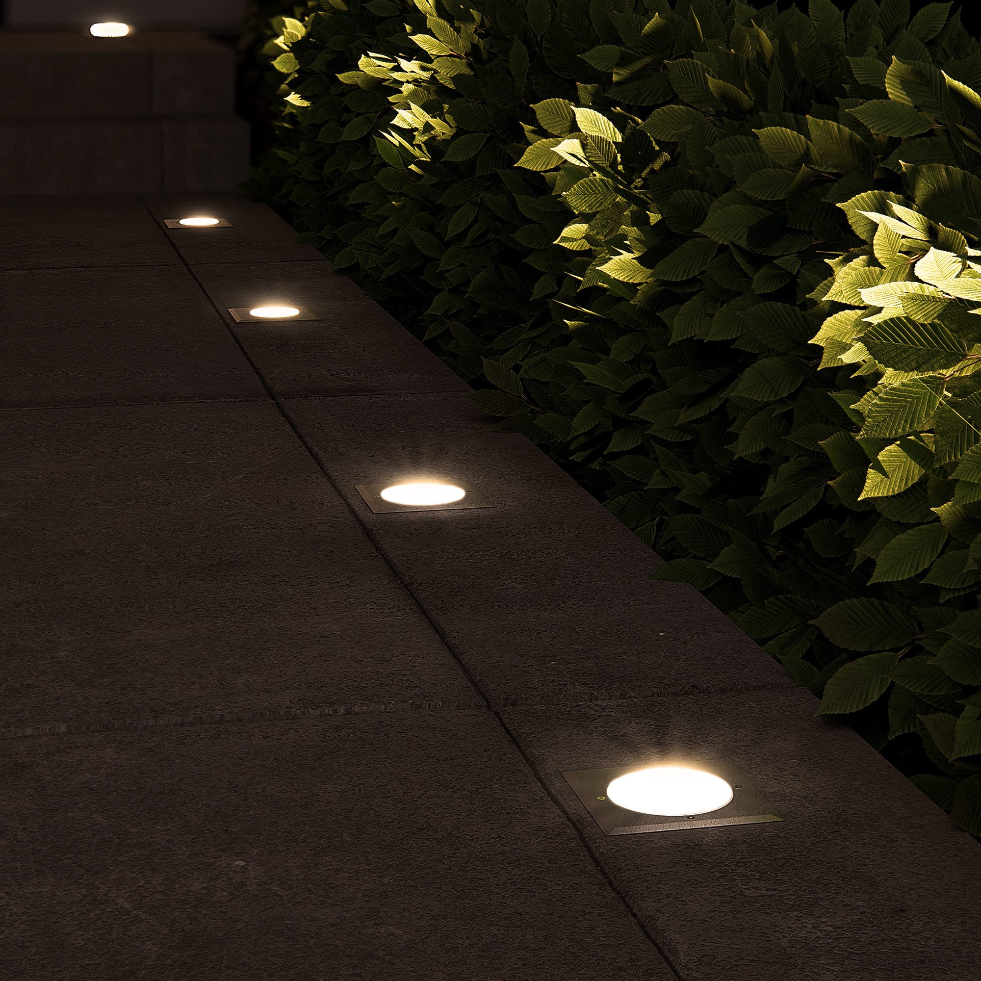 SSC-LUXon LED Gartenstrahler Bodeneinbaustrahler quadratisch VIROK günstig online kaufen