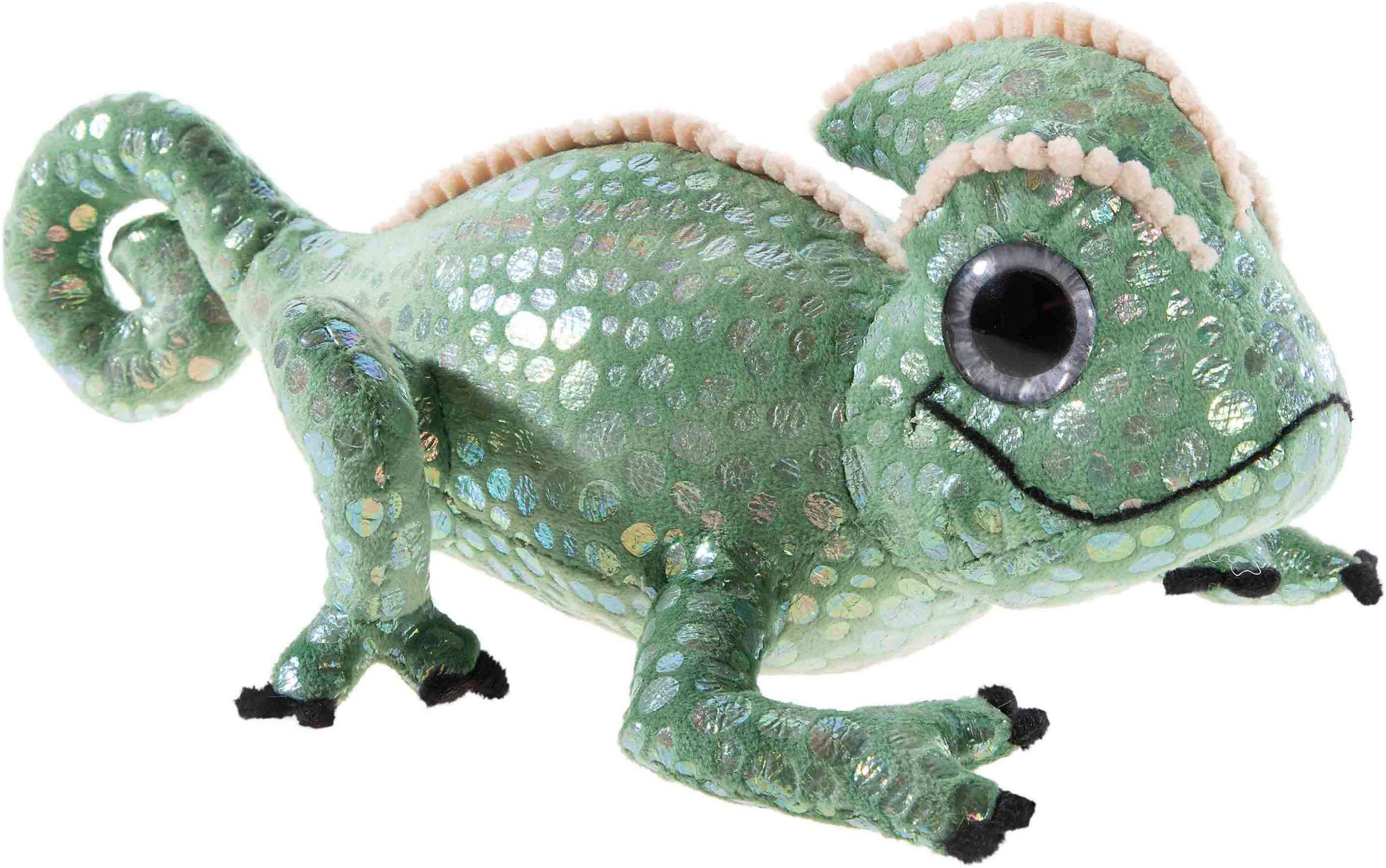 Heunec® Kuscheltier Die Schule der Magischen Tiere, Chameleon Caspar, 23 cm, aus recyceltem Material