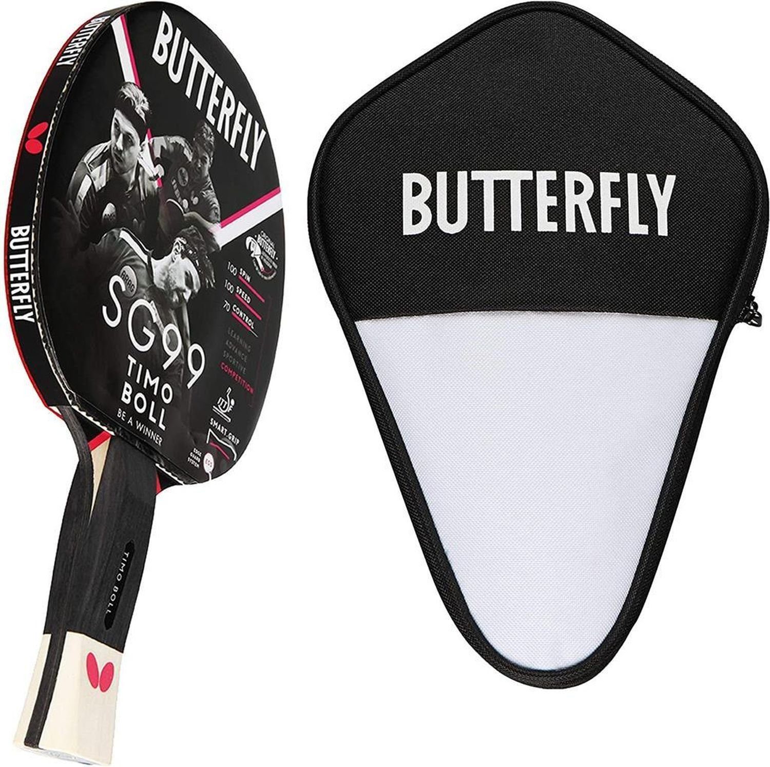 Tischtennisschläger 1x Timo Boll SG99 + Cell Case 1
