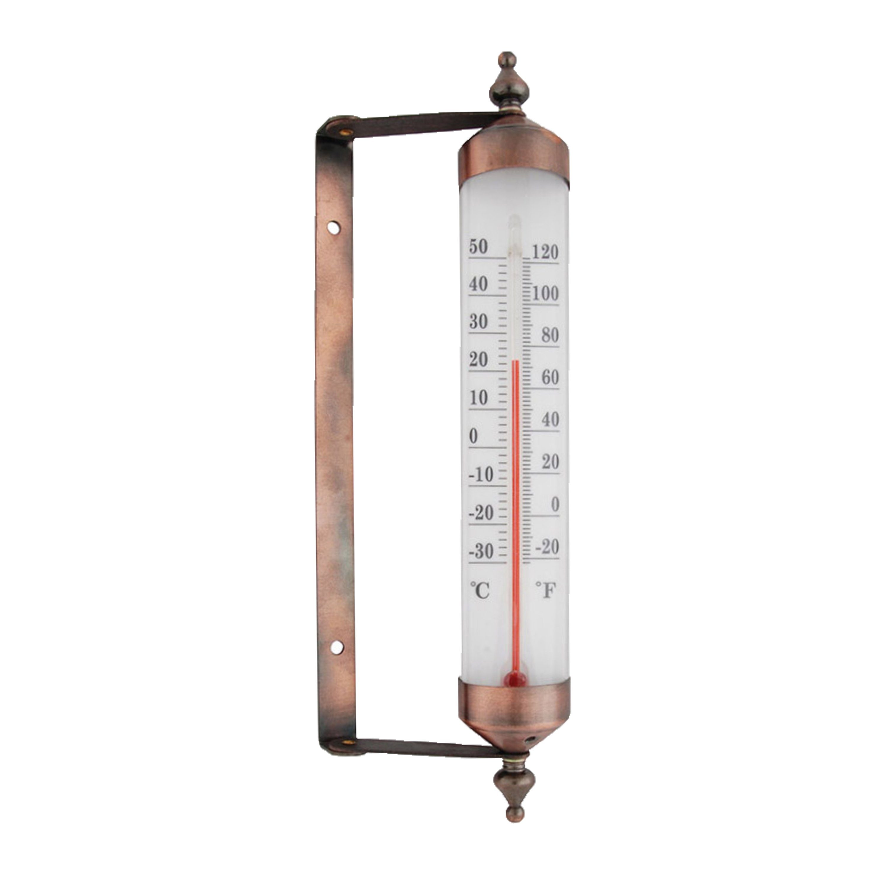 esschert design Fensterthermometer Esschert Design Fensterrahmenthermometer Fenster Wandthermometer Temperatur Grad, Thermometer