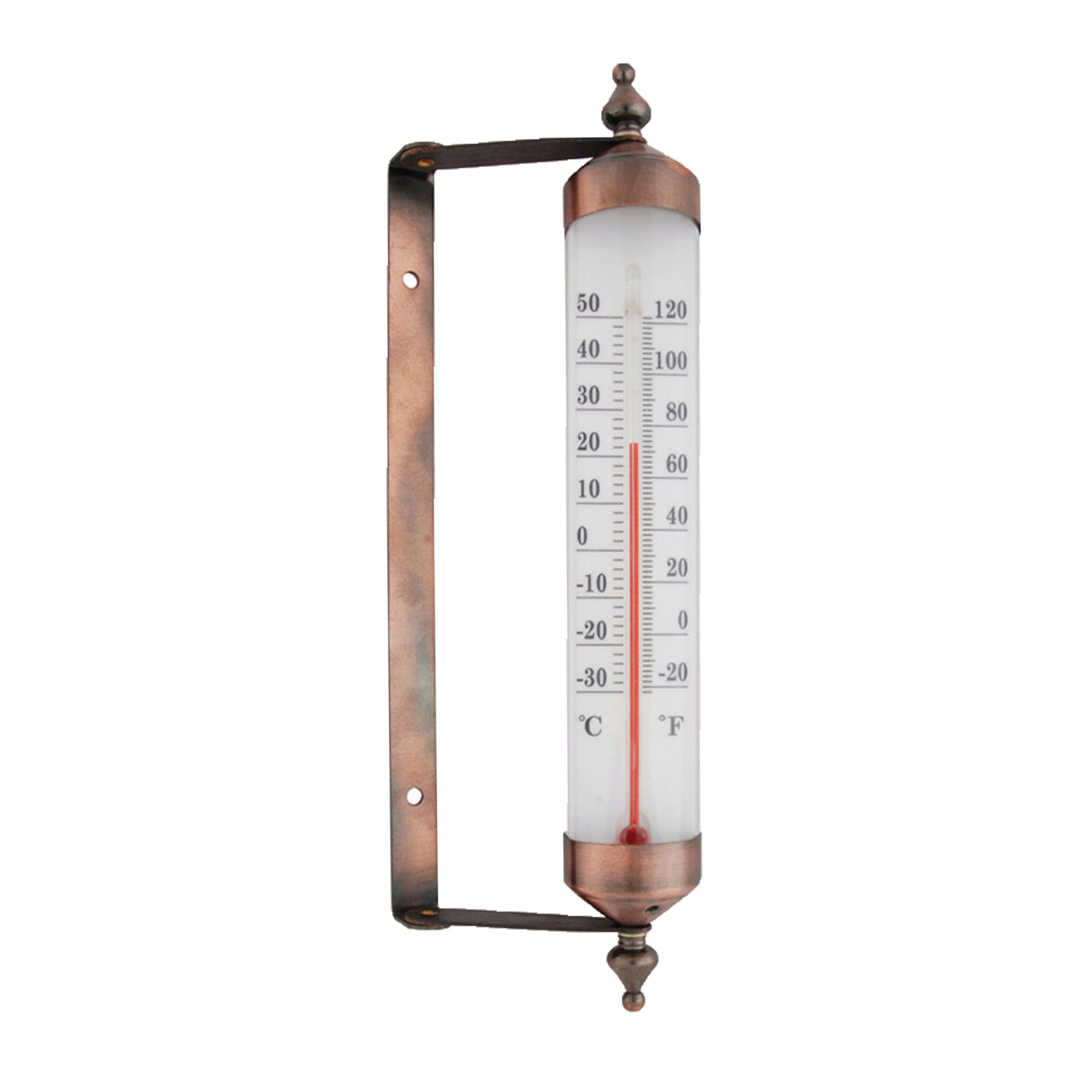 esschert design Fensterthermometer Fensterrahmenthermometer-Wandthermometer, drehbar zum präzisen ablesen, Thermometer