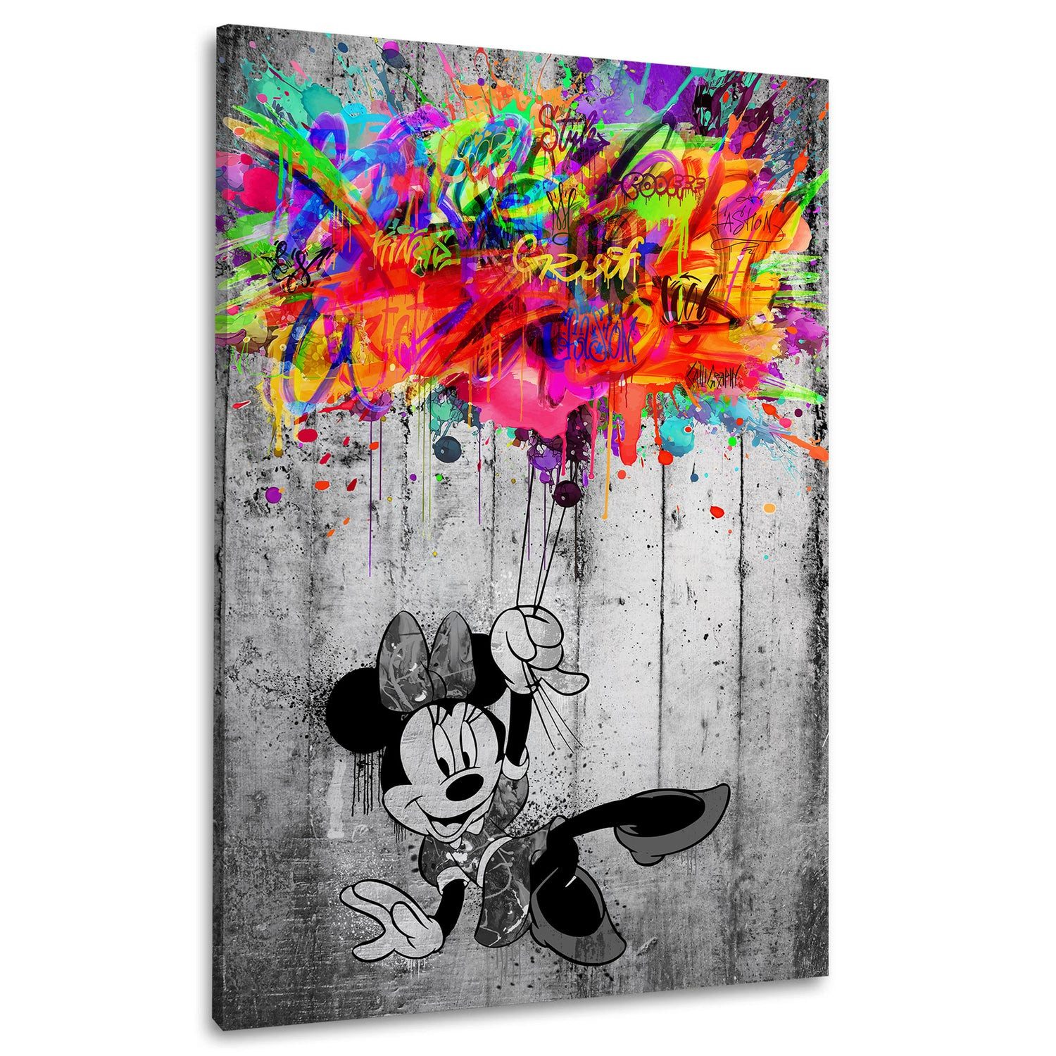 Artedinoi Leinwandbild Pop Art Luftballons Minnie günstig online kaufen
