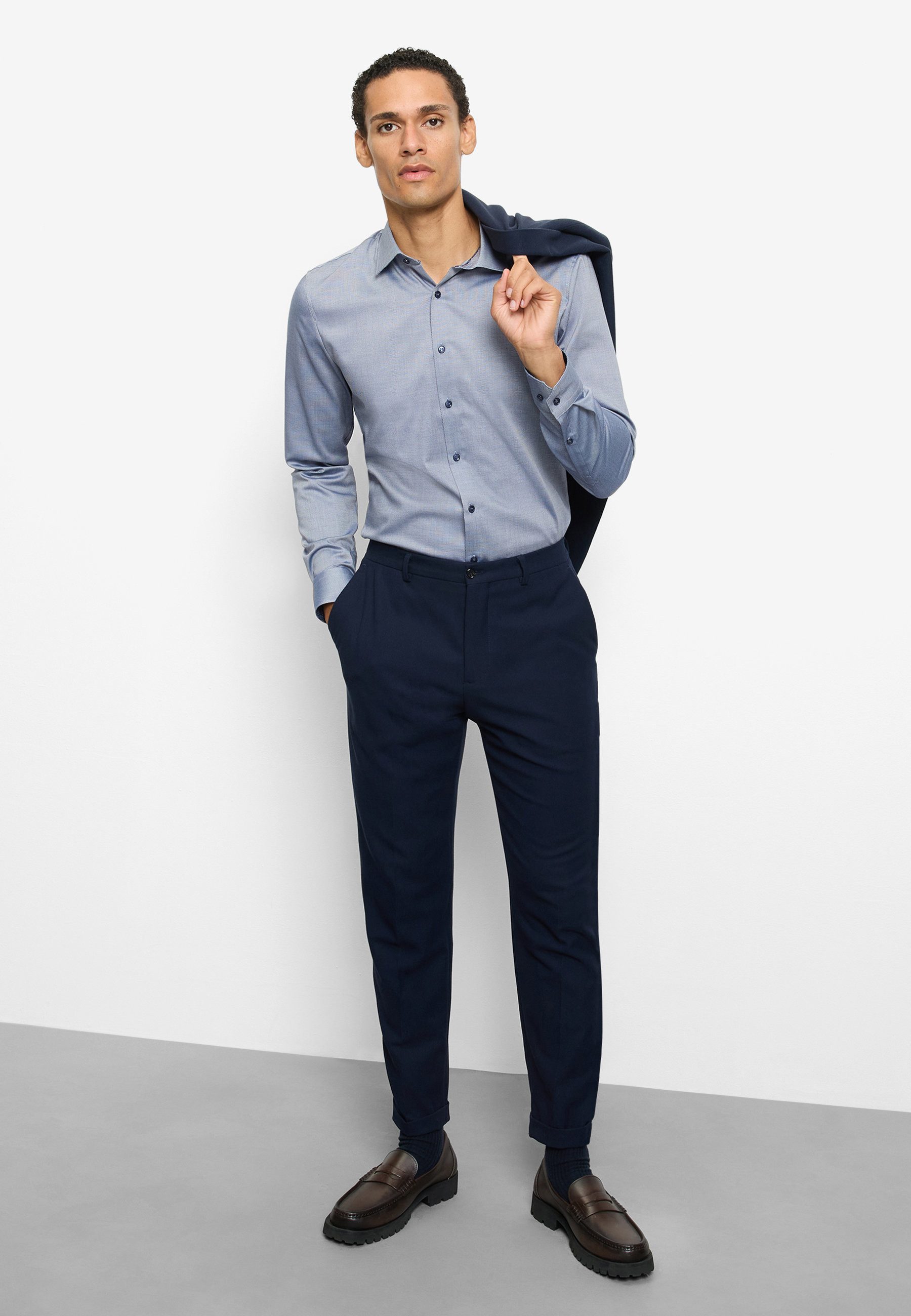 OLYMP Businesshemd OLYMP No. Six, super slim, New York Kent mit extra langem Arm