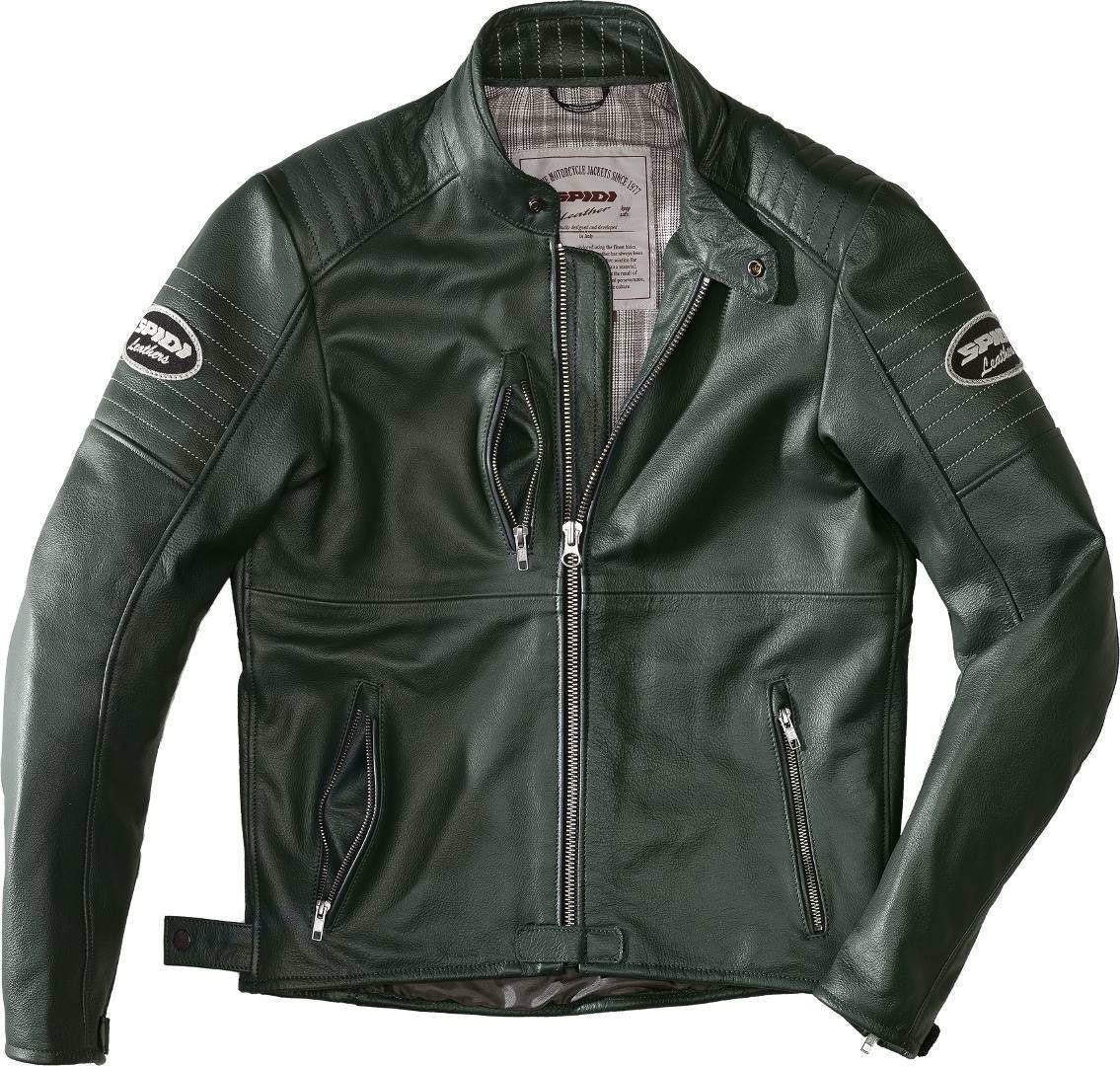 SpiDi Motorradjacke Clubber Motorrad Lederjacke herausnehmbares Innenfutter