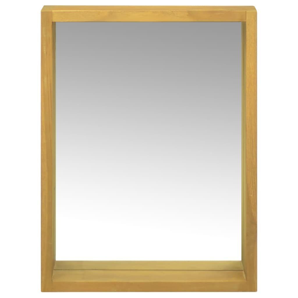 vidaXL Spiegel NA Spiegel Wandspiegel 30x10x40 cm Massivholz Teak Bad-Spiegel Badezim