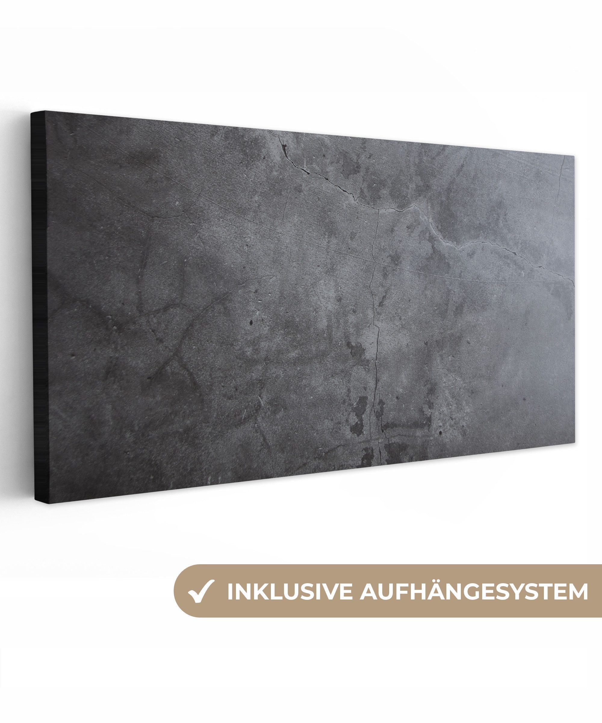 OneMillionCanvasses® Leinwandbild Panorama Industriell - Beton günstig online kaufen