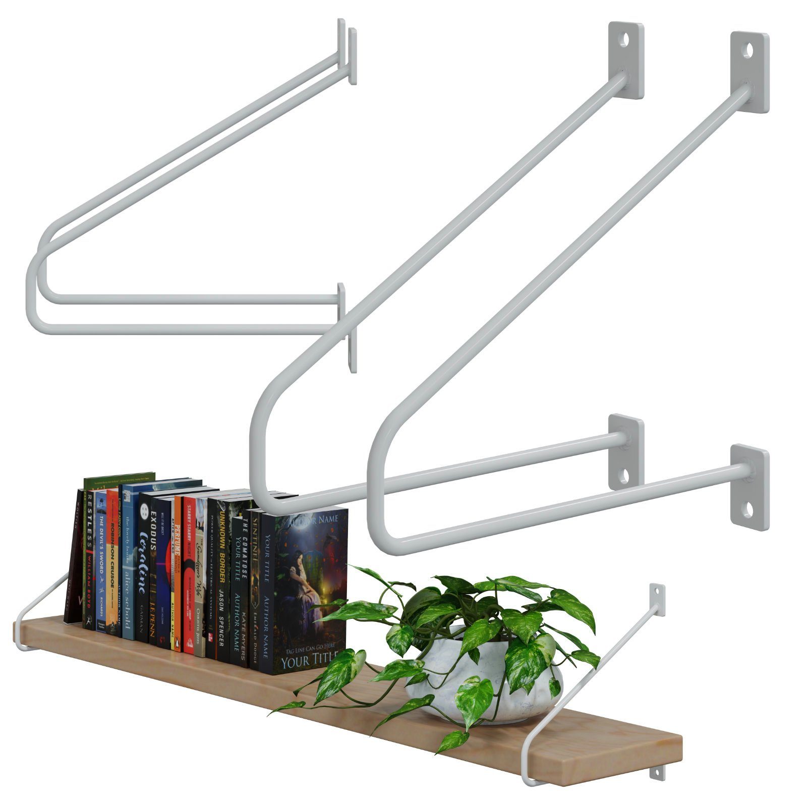 HAGO Wandregalhalter DIY 2er Set Wandregalhalter günstig online kaufen