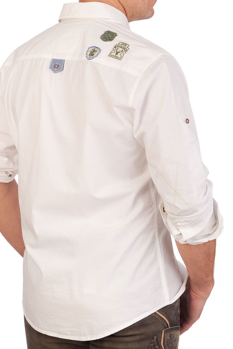 KRÜGER BUAM Trachtenhemd Trachtenhemd - ARNE - weiß