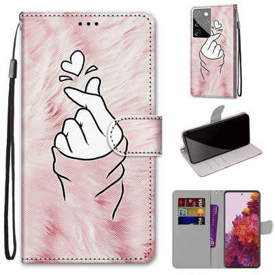 König Design Handyhülle Samsung Galaxy S21 Ultra, Schutzhülle Schutztasche Case Cover Etuis Wallet Klapptasche Bookstyle