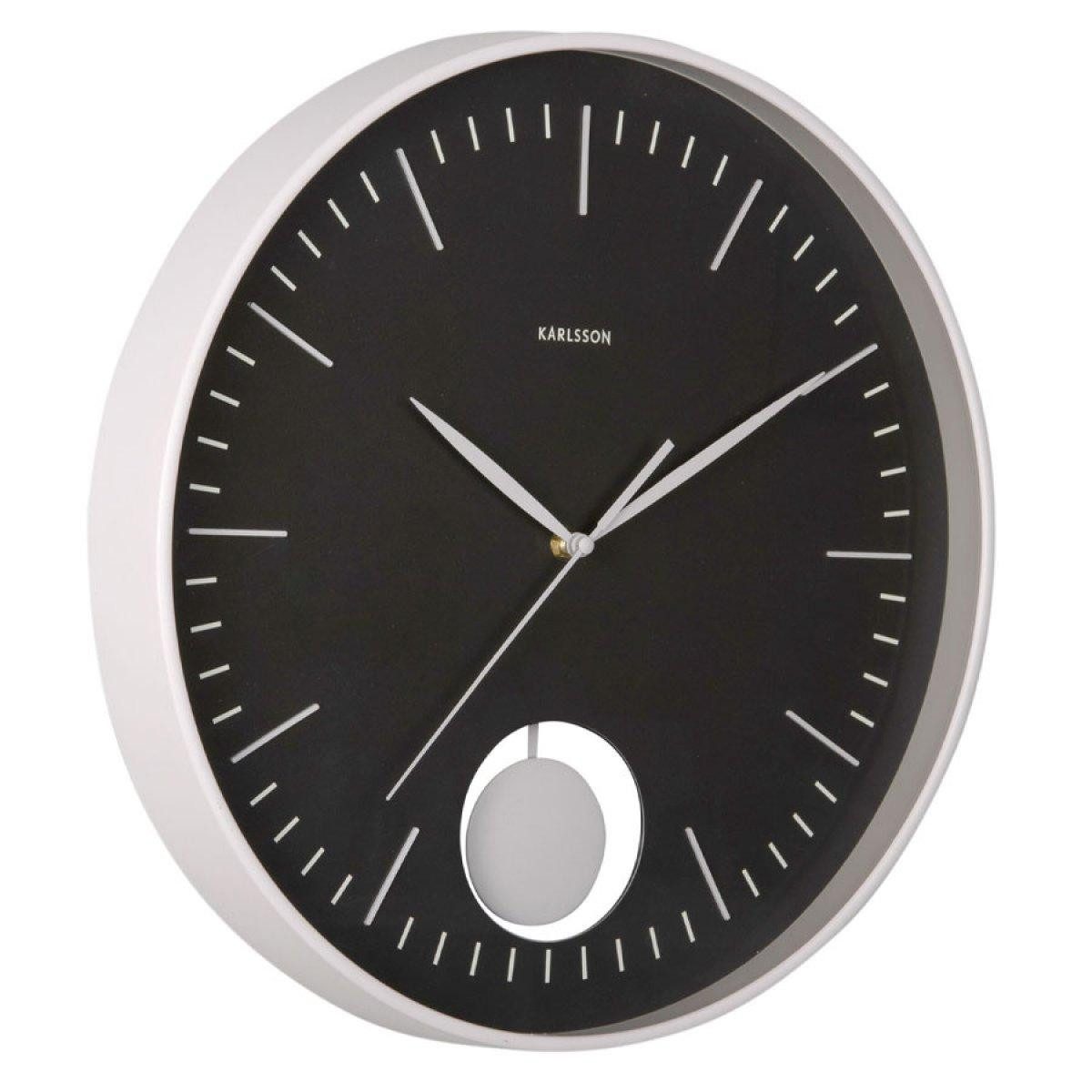 Karlsson Uhr Wanduhr Grato Pendulum Grau