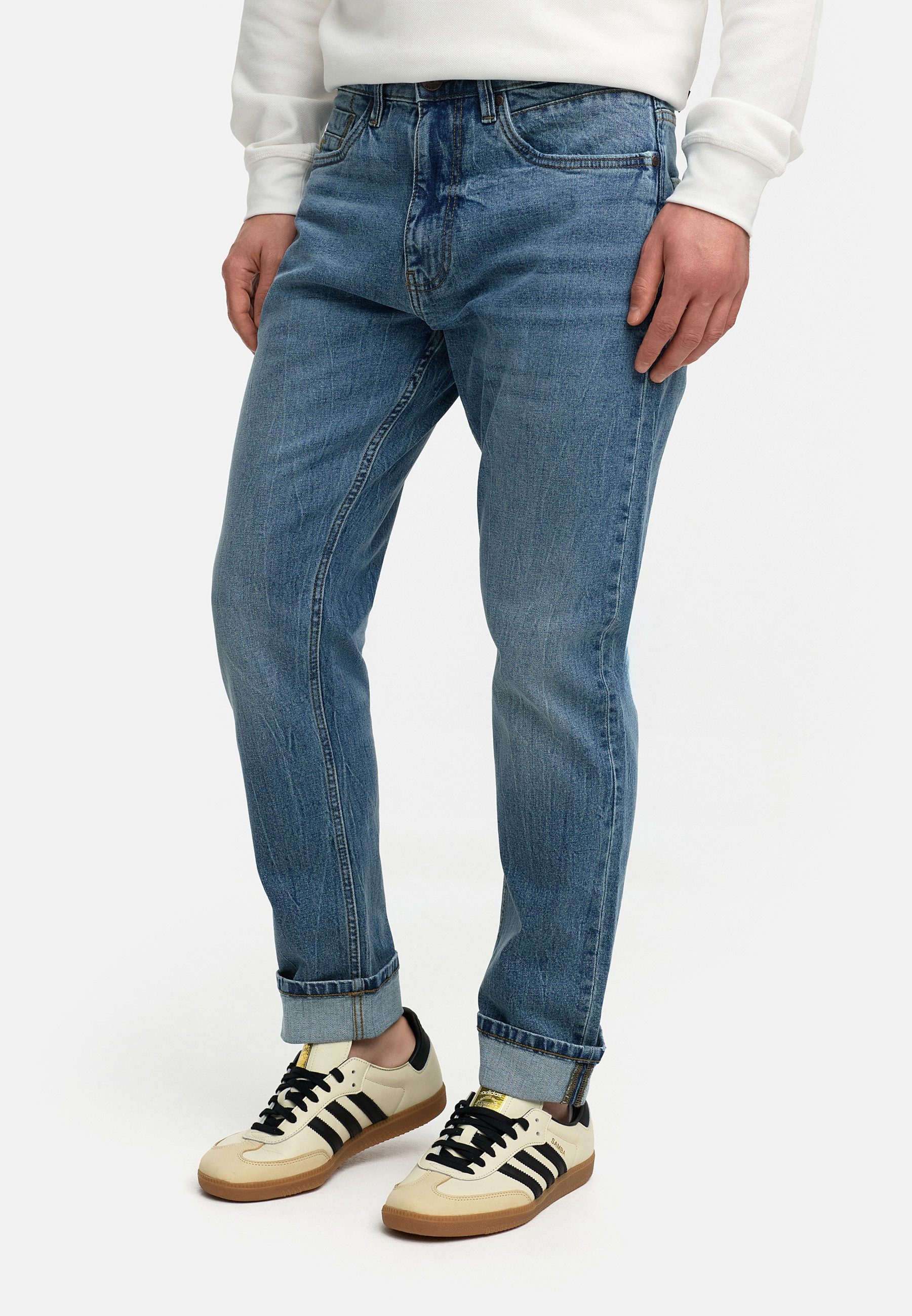 Indicode Regular-fit-Jeans Herren INChammy Jeanshose modische Jeanshose aus Baumwolle