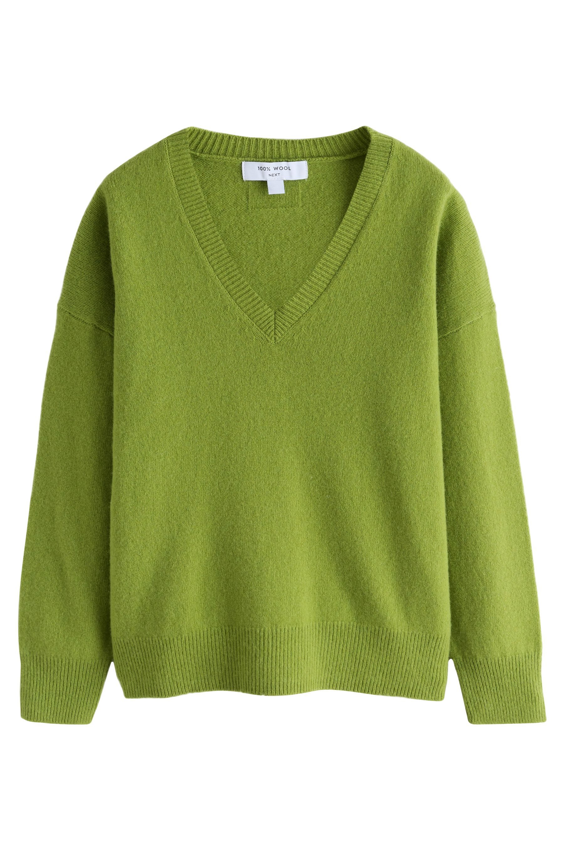 Next V-Ausschnitt-Pullover N. Premium Pullover mit V-Ausschnitt, Merinowolle (1-tlg)