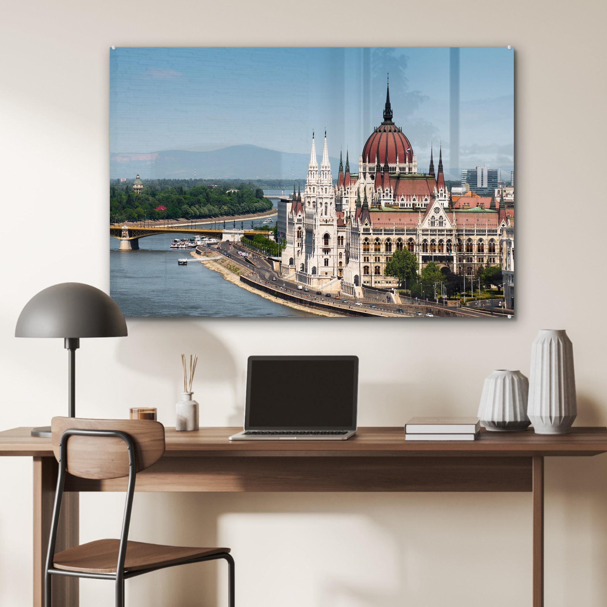 Acrylglasbilder (1 Das Schlafzimmer Acrylglasbild St), Parlamentsgebäude Wohnzimmer in ungarische & MuchoWow Europa,