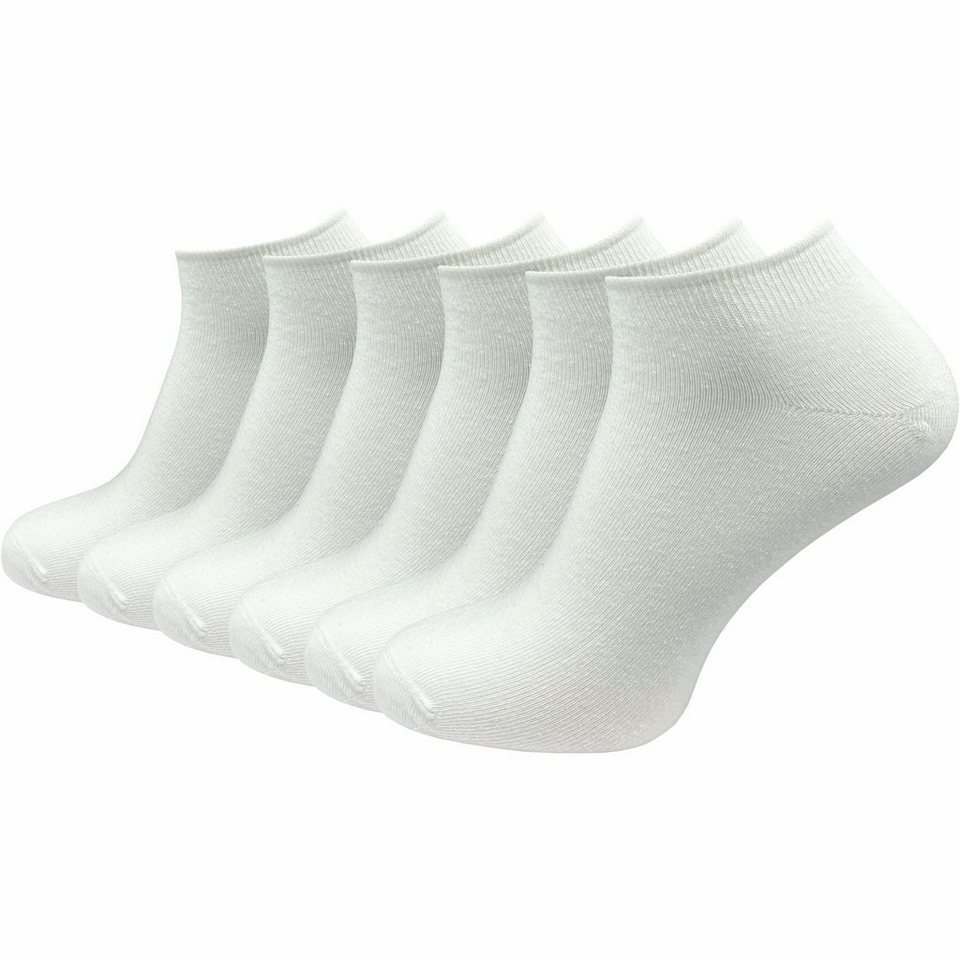 GAWILO Sneakersocken für Damen & Herren in schwarz & weiß - Kurzsocke ohne  drückende Naht (6 Paar) Kein Verrutschen dank Komfortbund - Ideal zum  Tragen von Turnschuhen