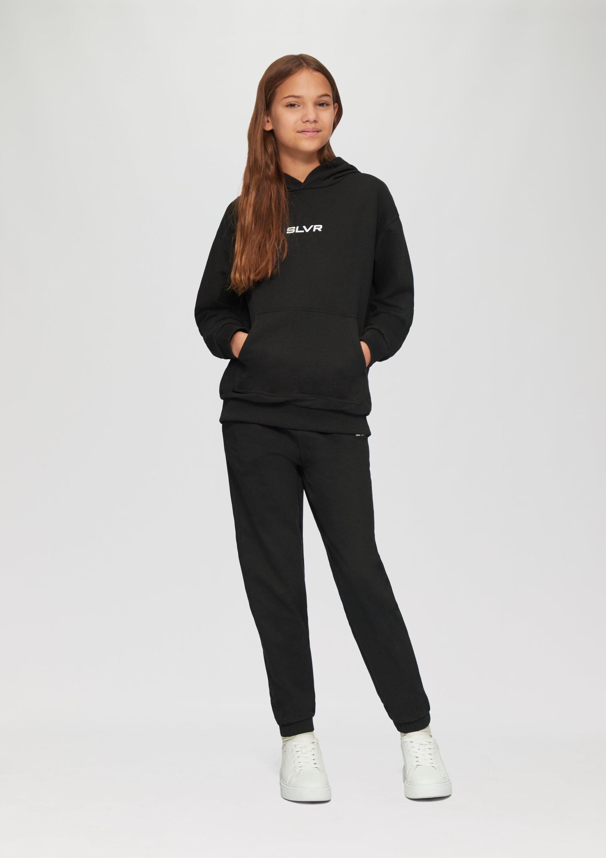 s.Oliver Jogginghose Leggings Unisex Jogginghose aus Sweat mit Print-Detail – Bild 4 von 5