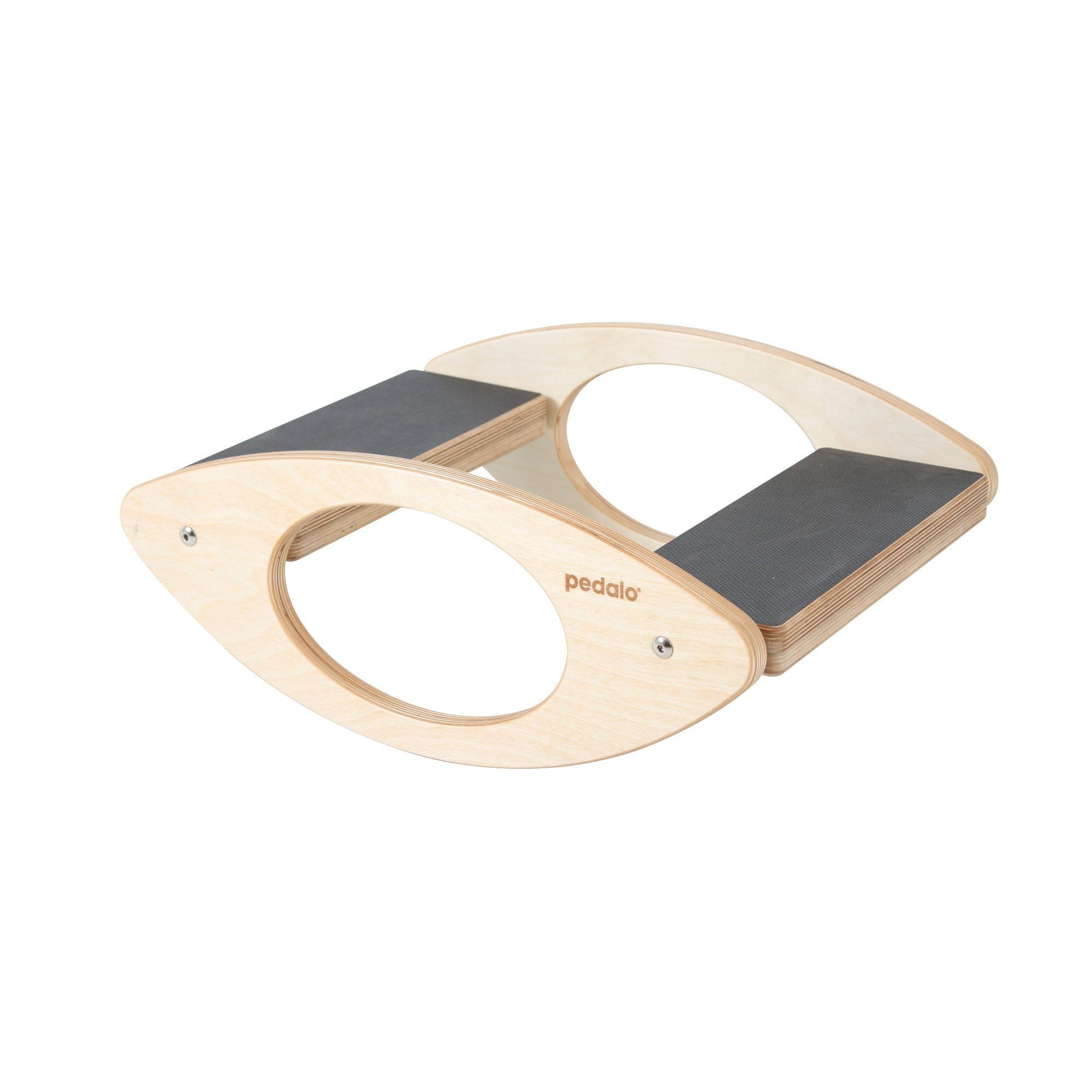 pedalo® Gleichgewichtstrainer Step-Wippbrett (Stabilisation der Sprunggelenke und Beinachsen), 2 Schwierigkeitsgrade, drehbare Trifflächen